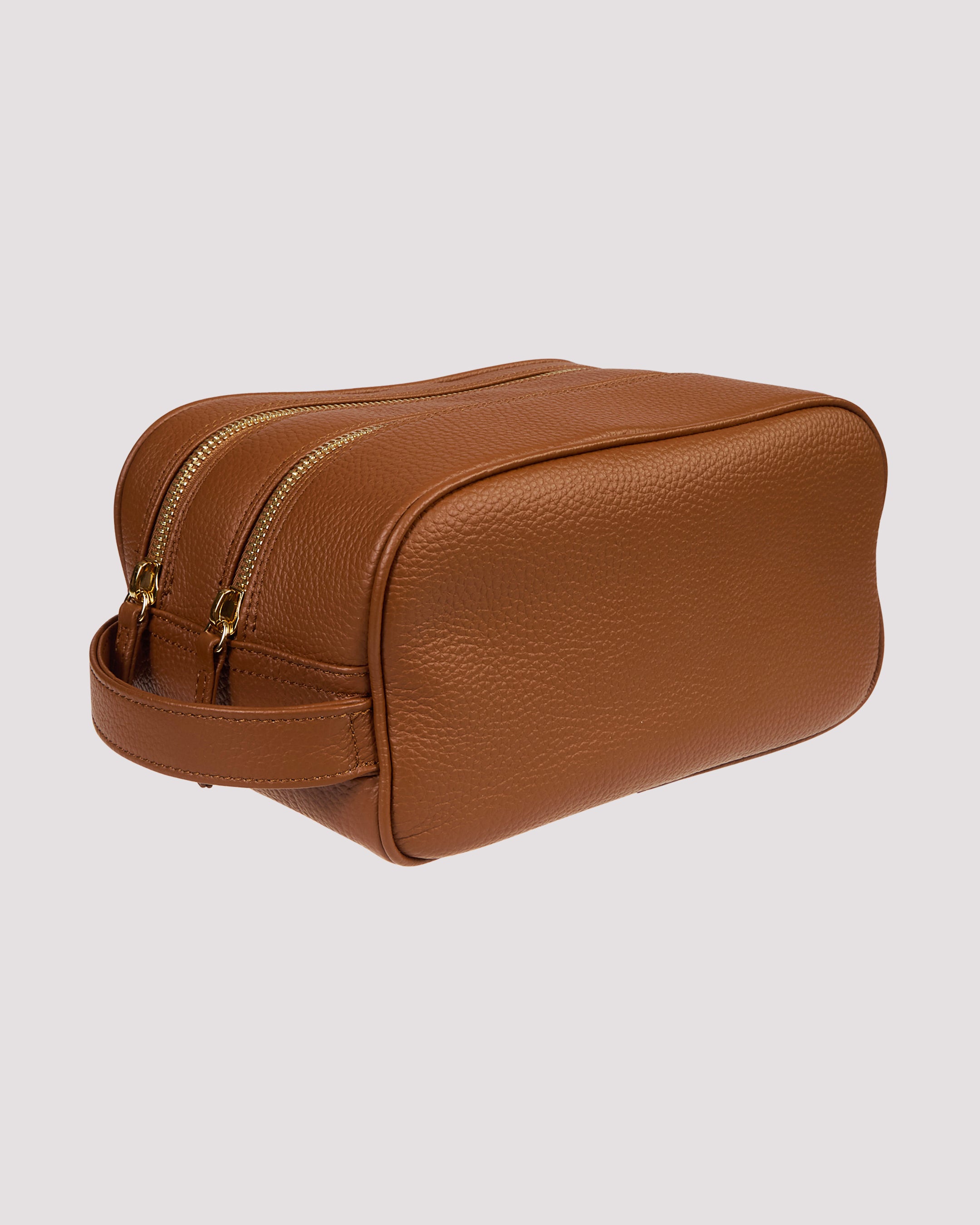 LEATHER BEAUTY BAG