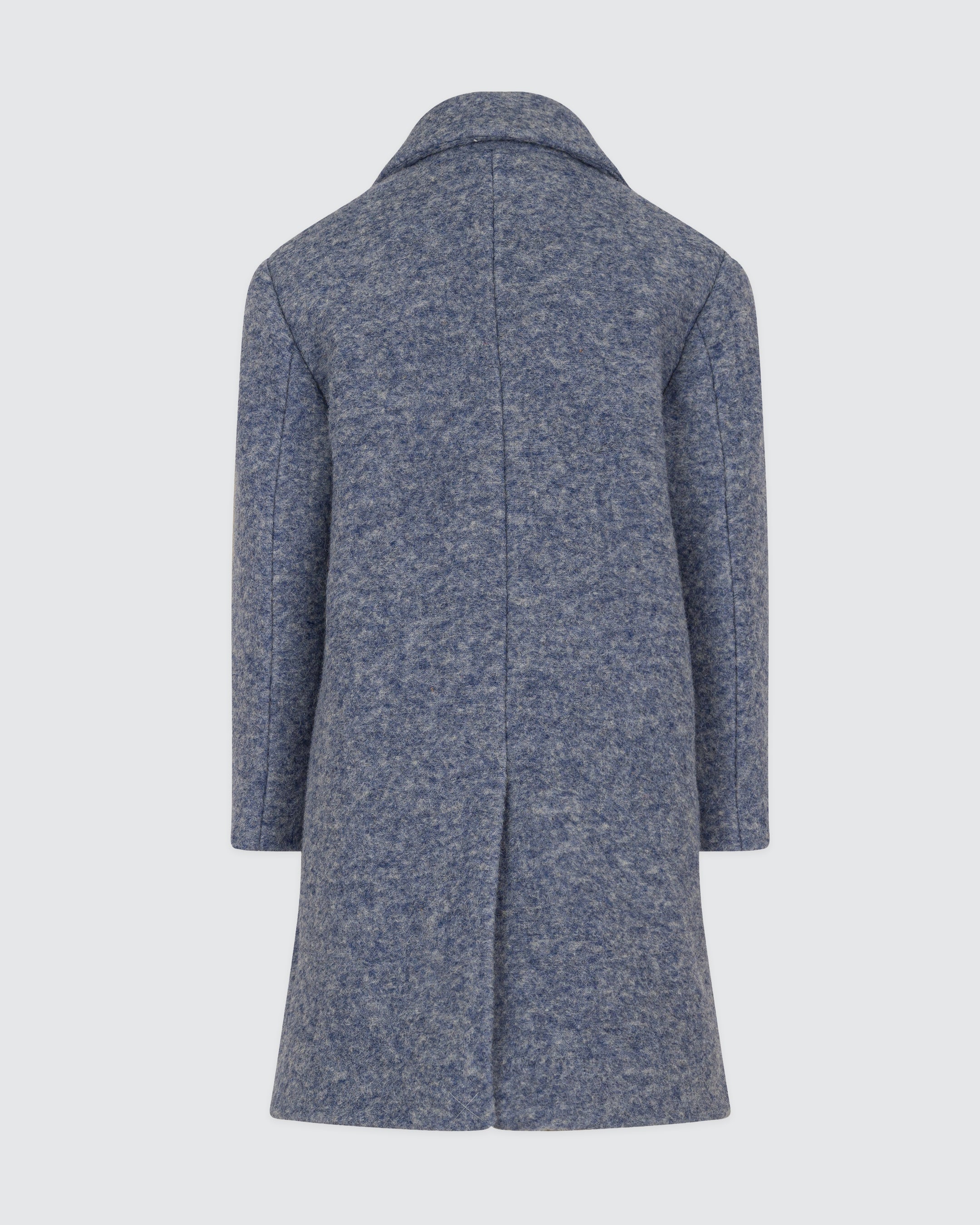 BELTED WOOL POLYESTER COAT