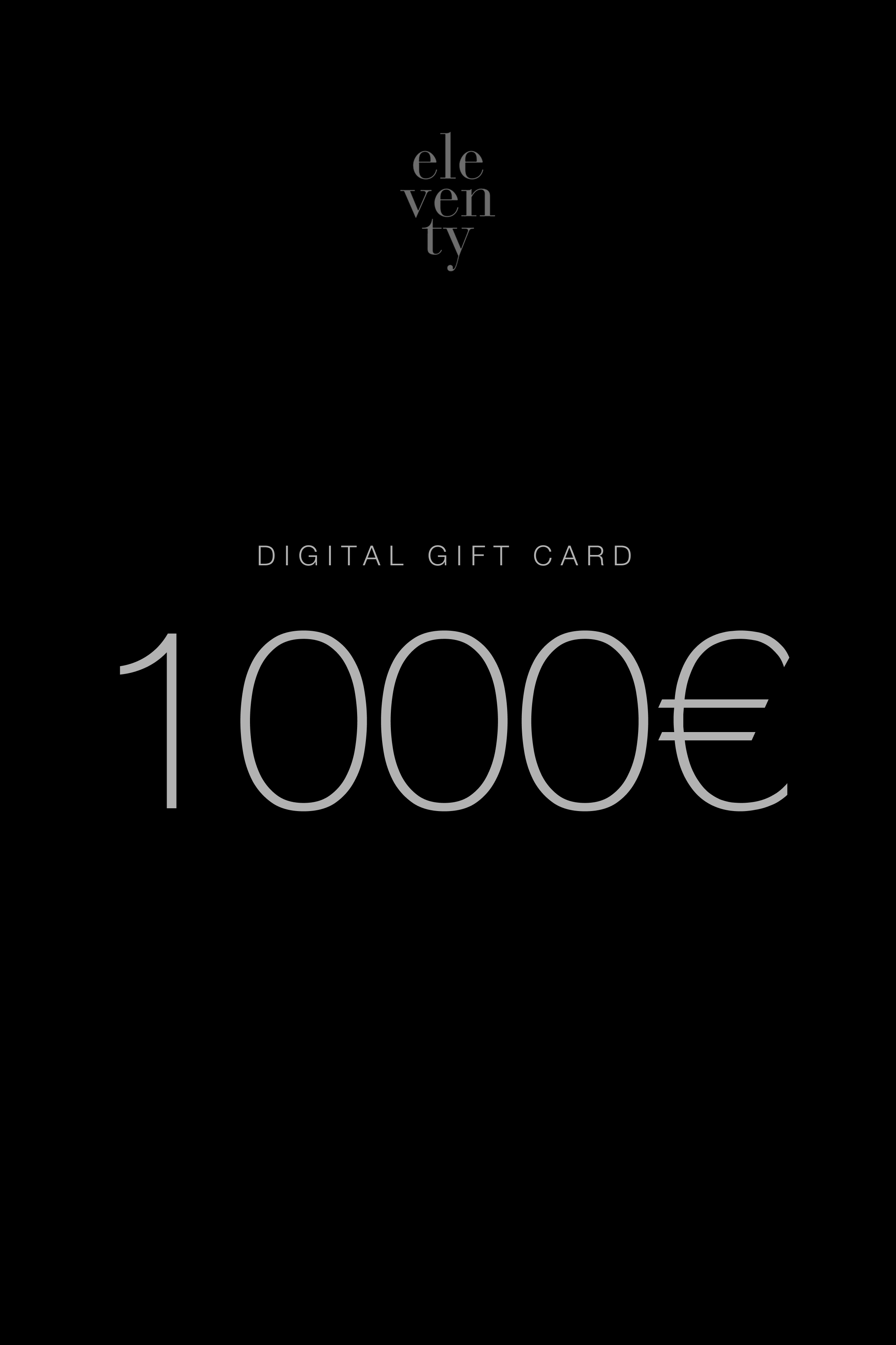 Gift Card Eleventy - 1000 Euro