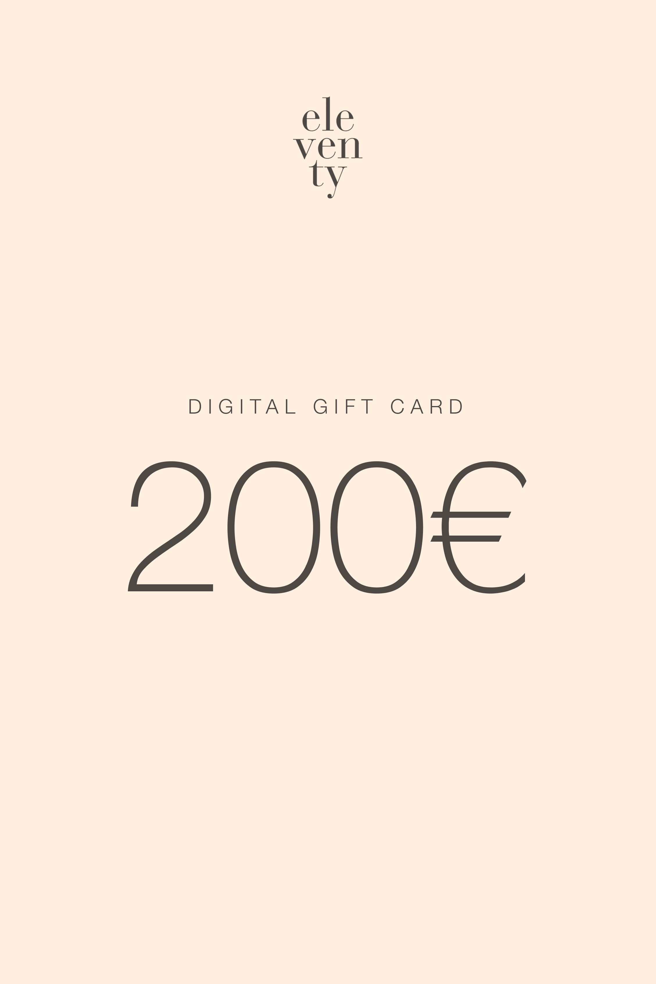 Gift Card Eleventy - 200 Euros