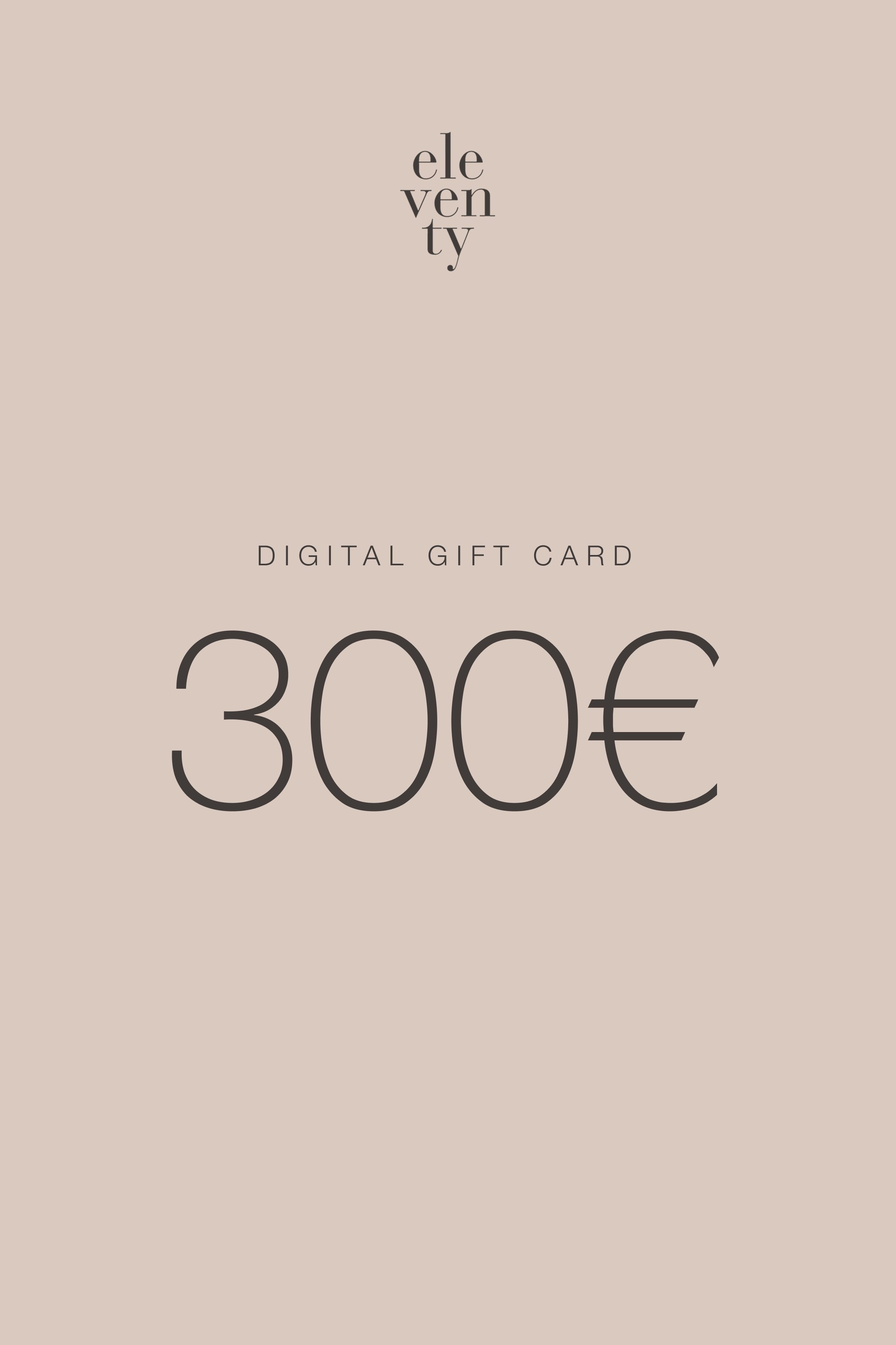 Gift Card Eleventy - 300 Euros