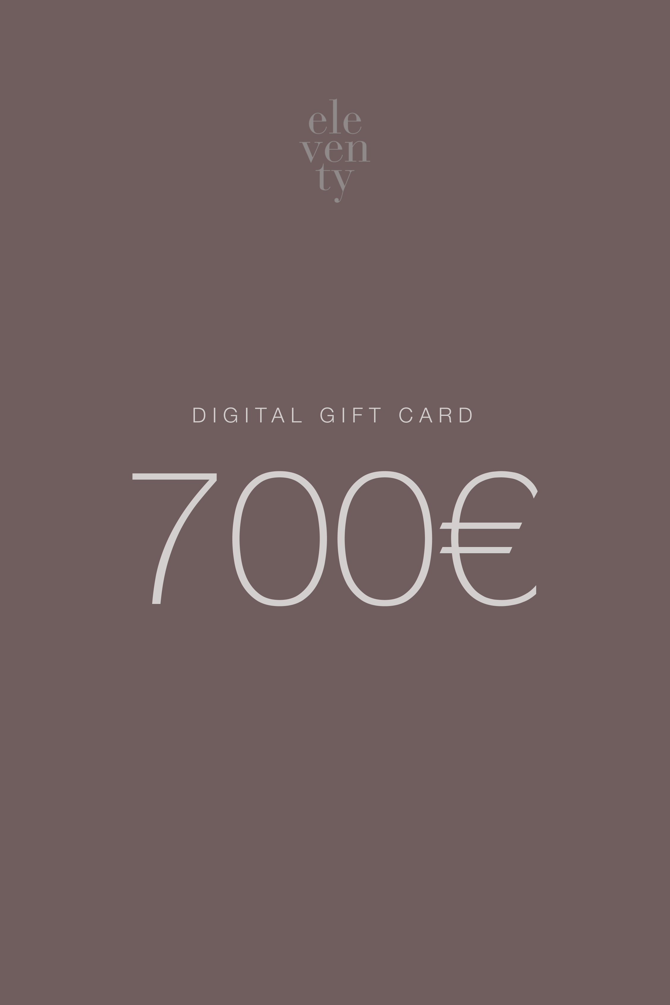 Gift Card Eleventy - 700 Euros