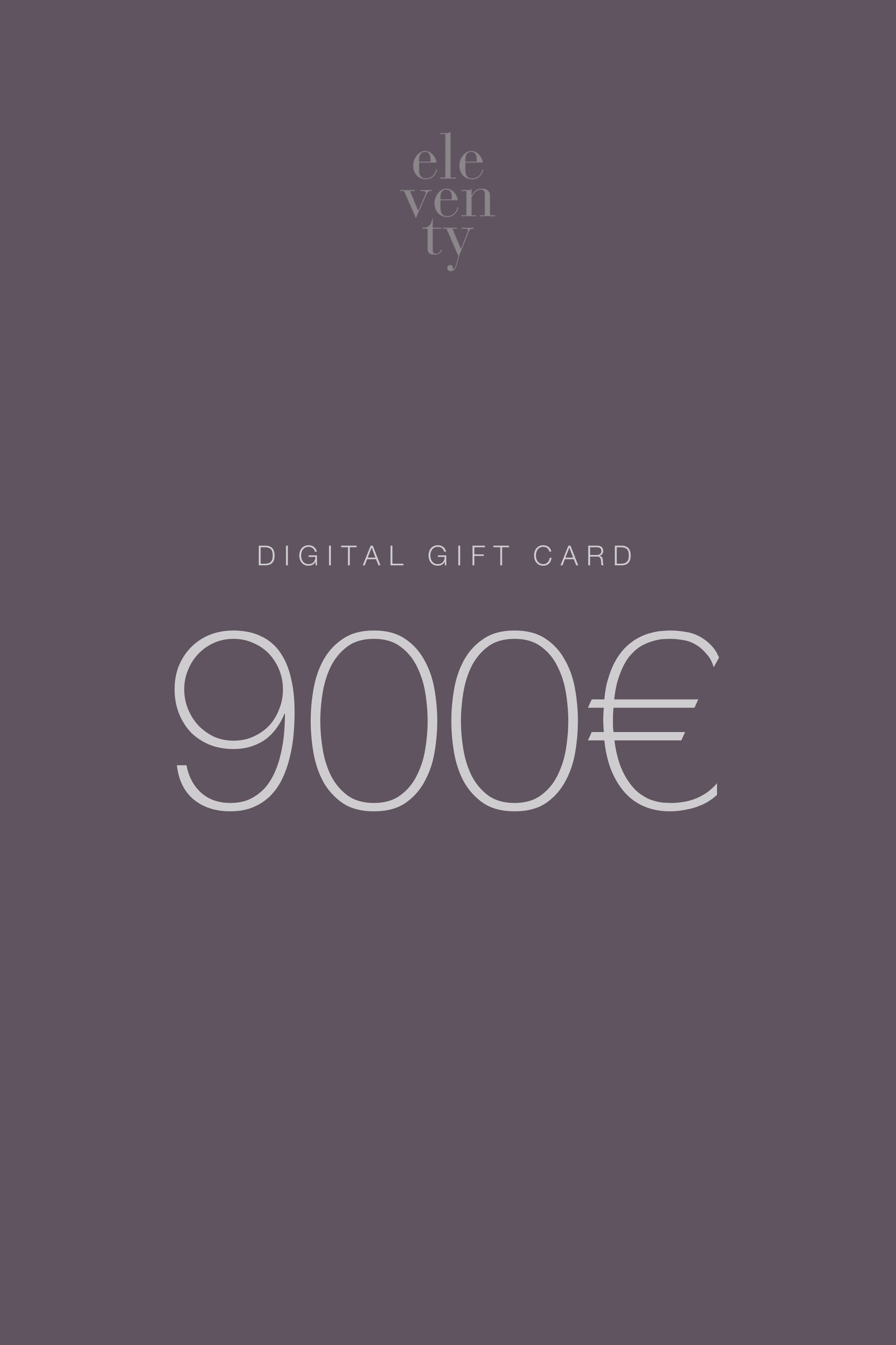 Gift Card Eleventy - 900 Euros