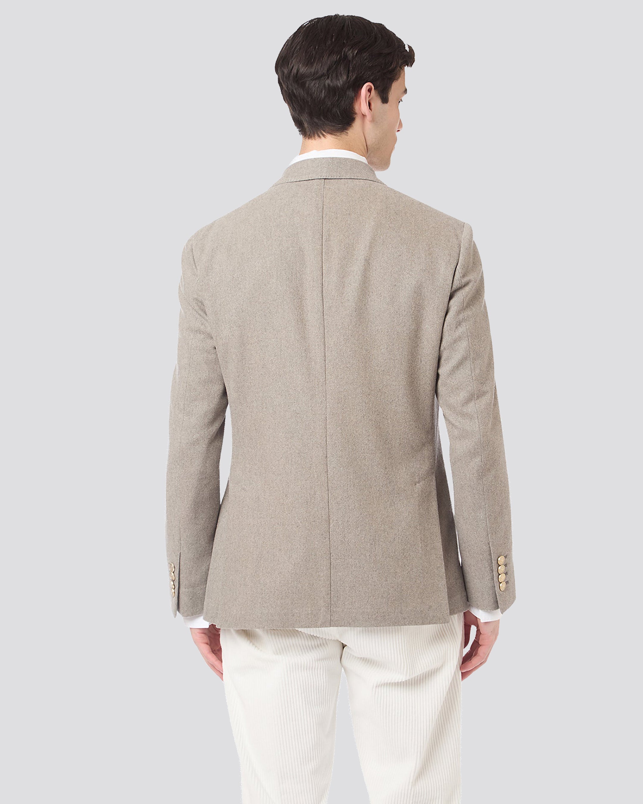 Cashmere wool double -breasted jacket