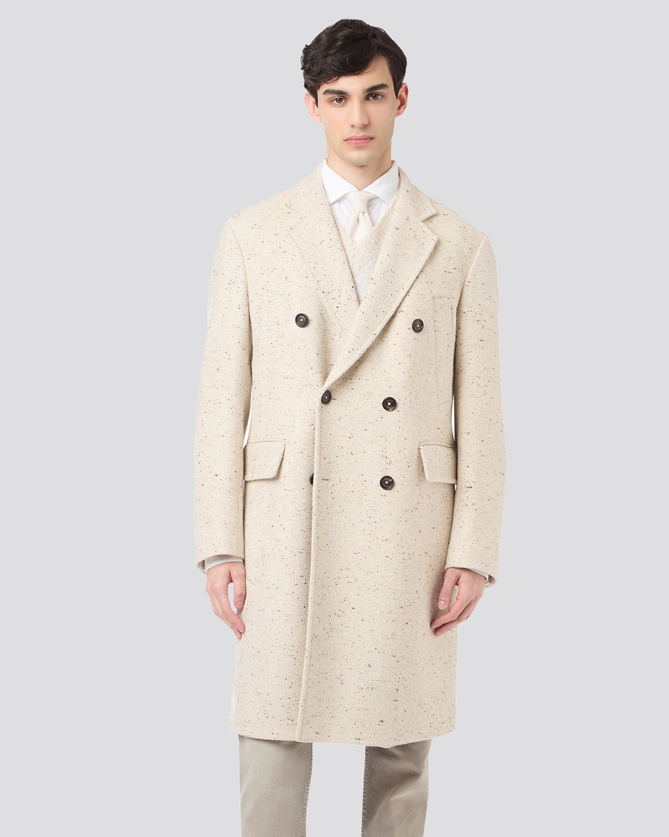 Double -breasted coat Cashmere Spina