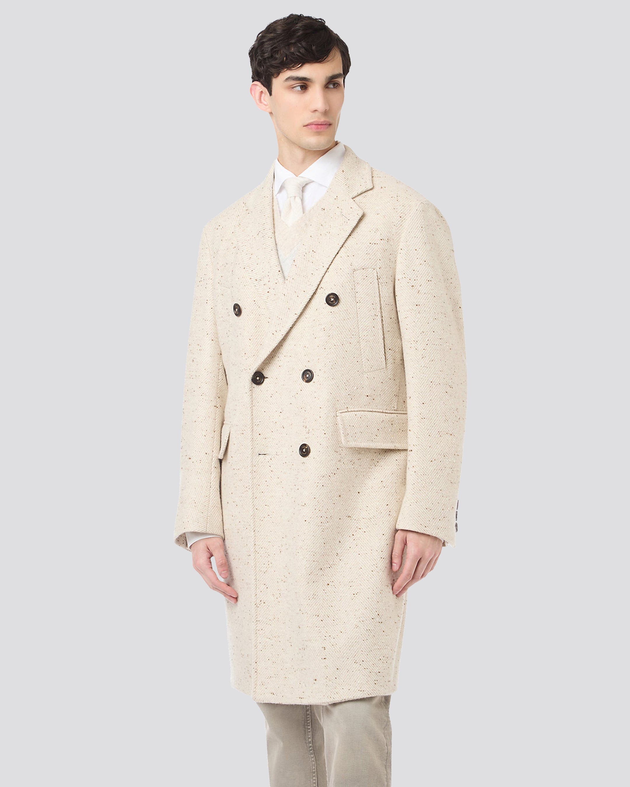 Double -breasted coat Cashmere Spina