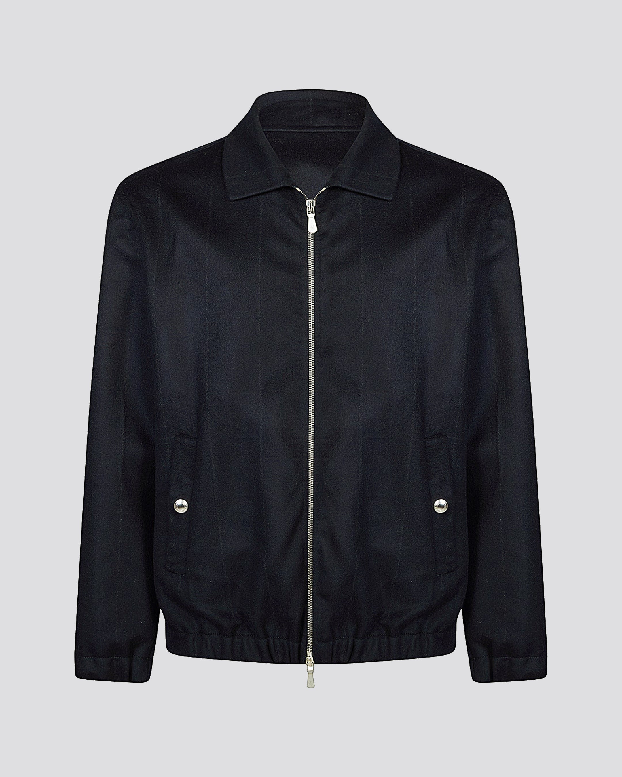 Full zip bomber wool