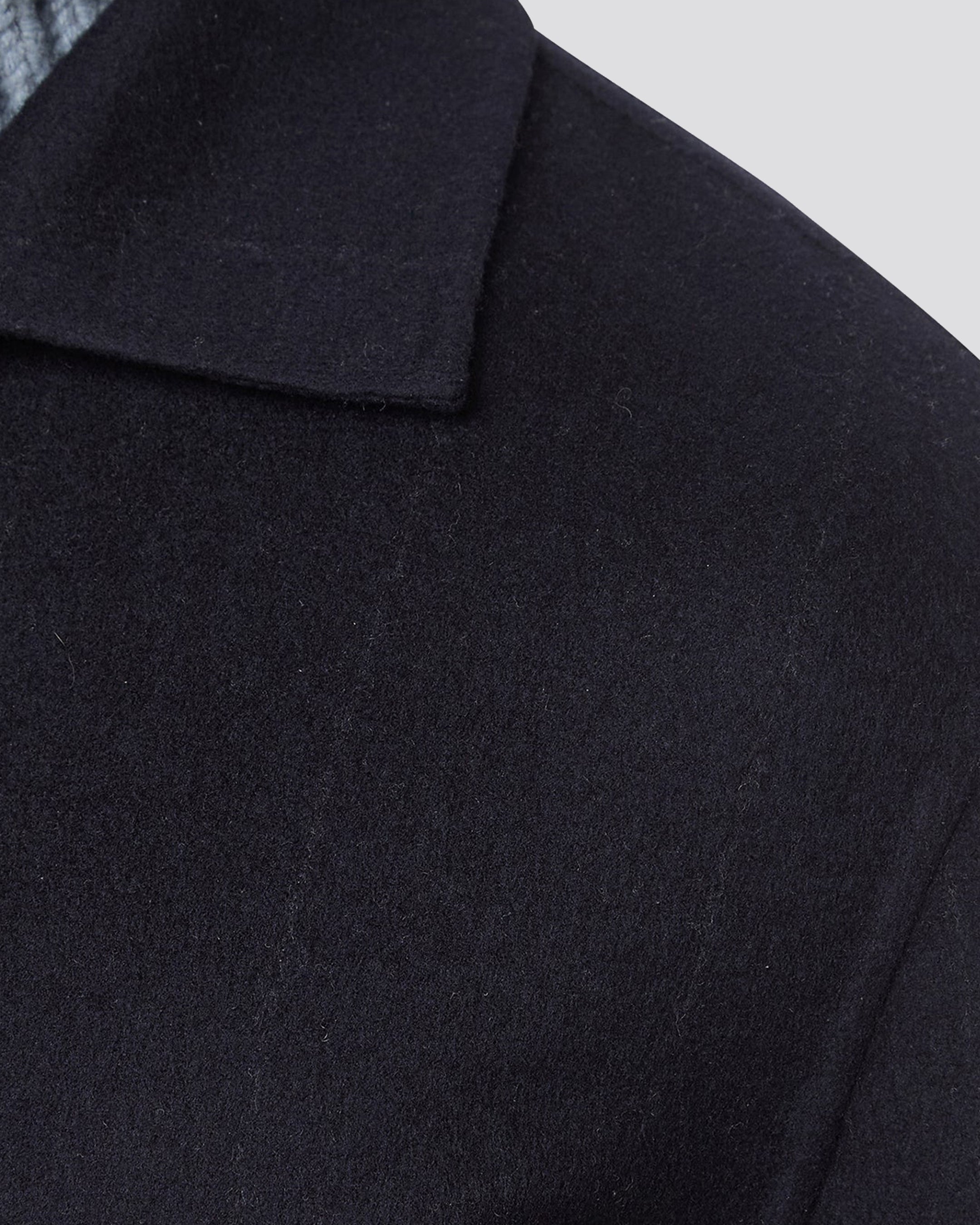 Full zip bomber wool