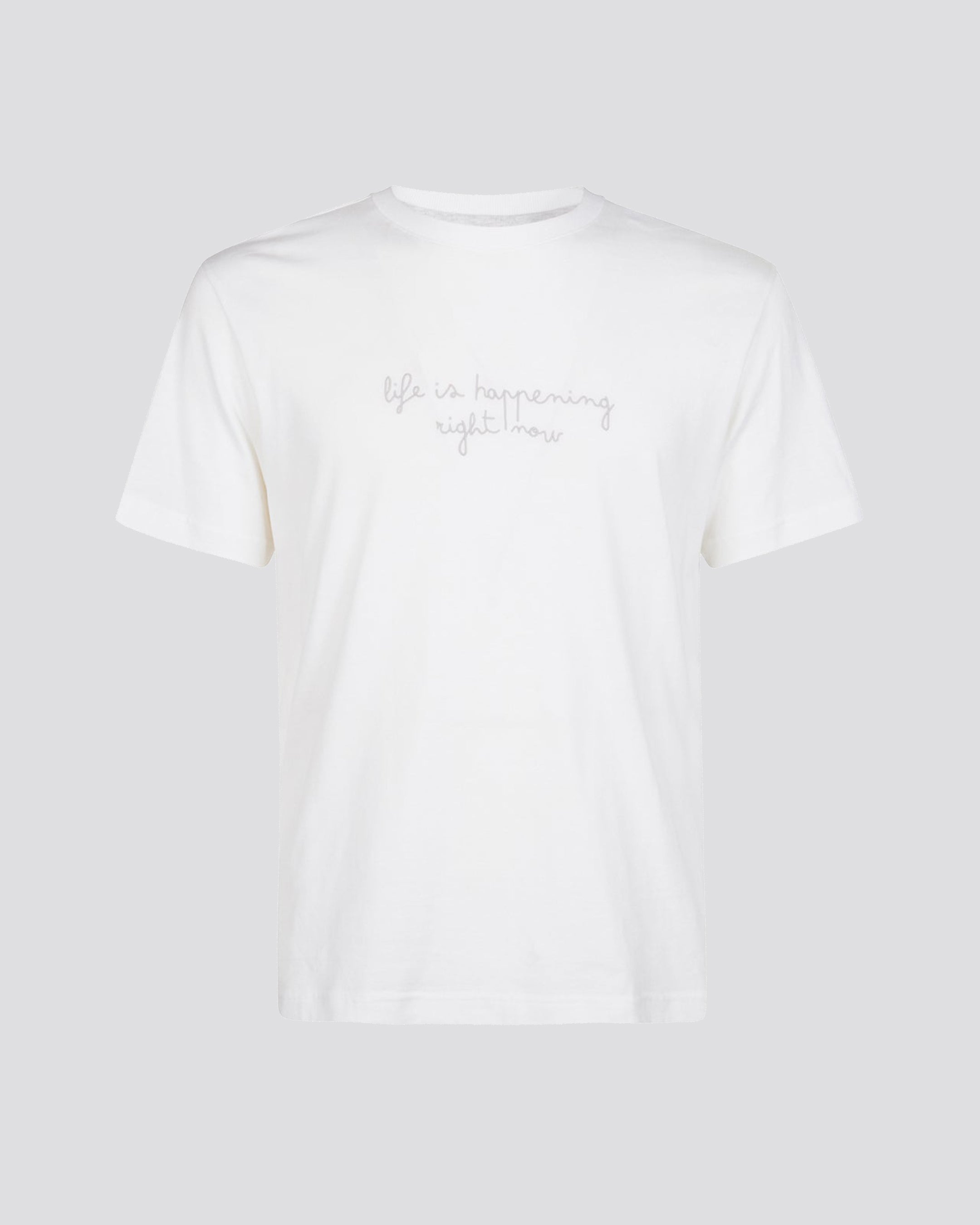 CREW NECK T-SHIRT WITH GROOVE