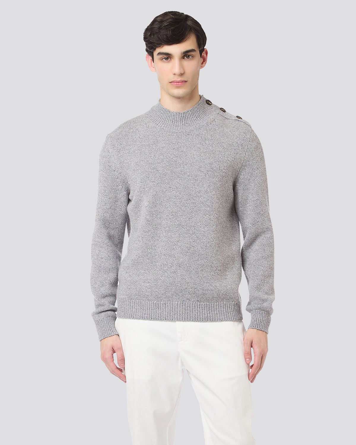 MAGLIA COLLO ALTO LANA