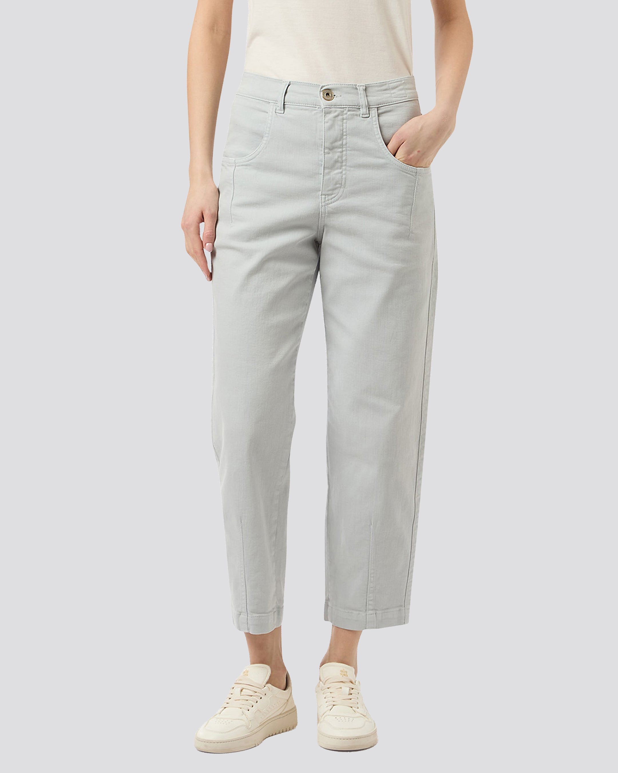 STRETCH COTTON TROUSERS