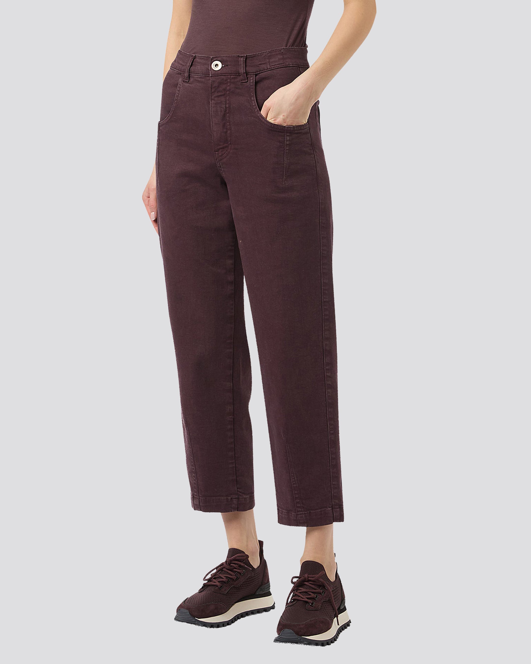 STRETCH COTTON TROUSERS