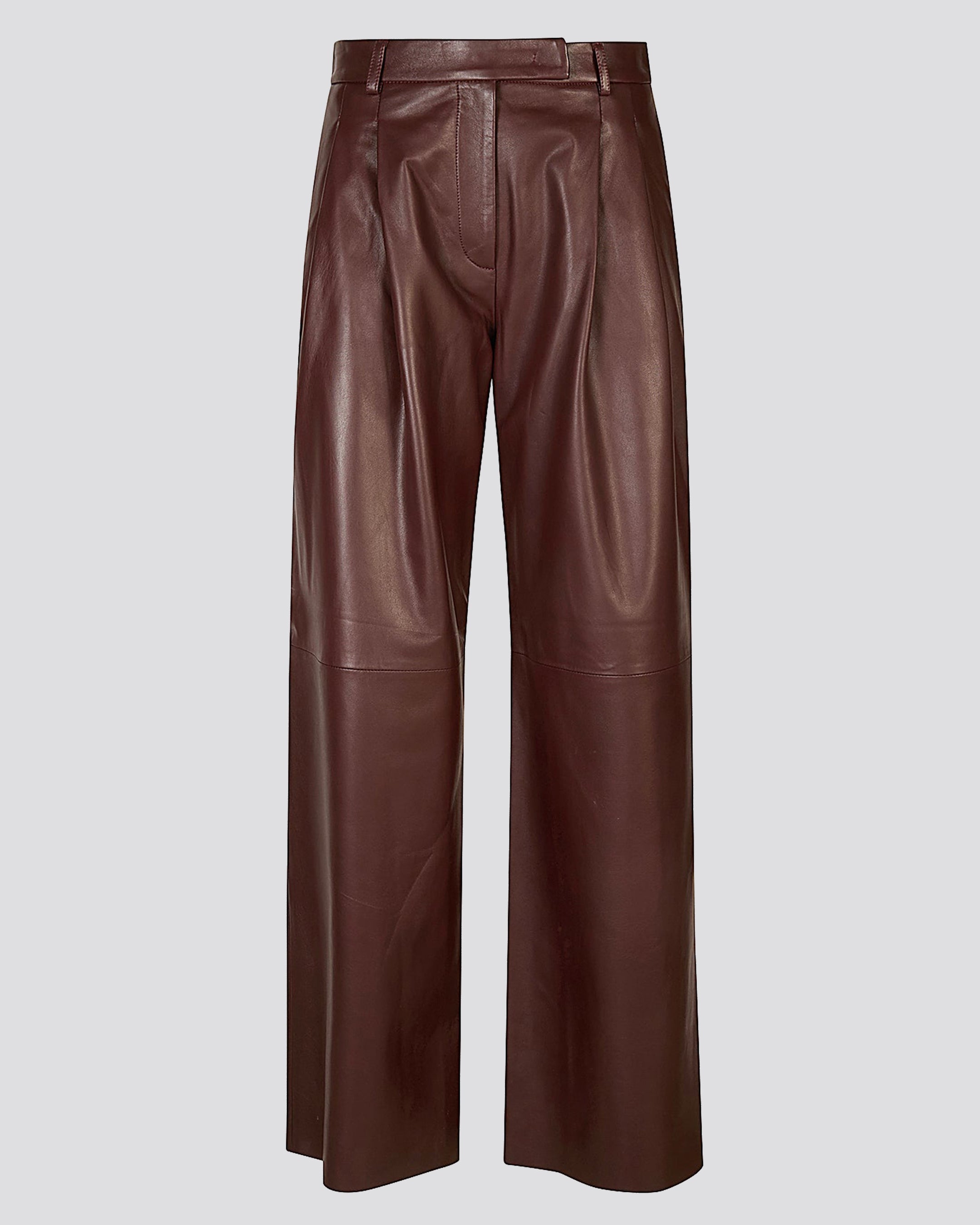 LEATHER TROUSERS WITH PENCES
