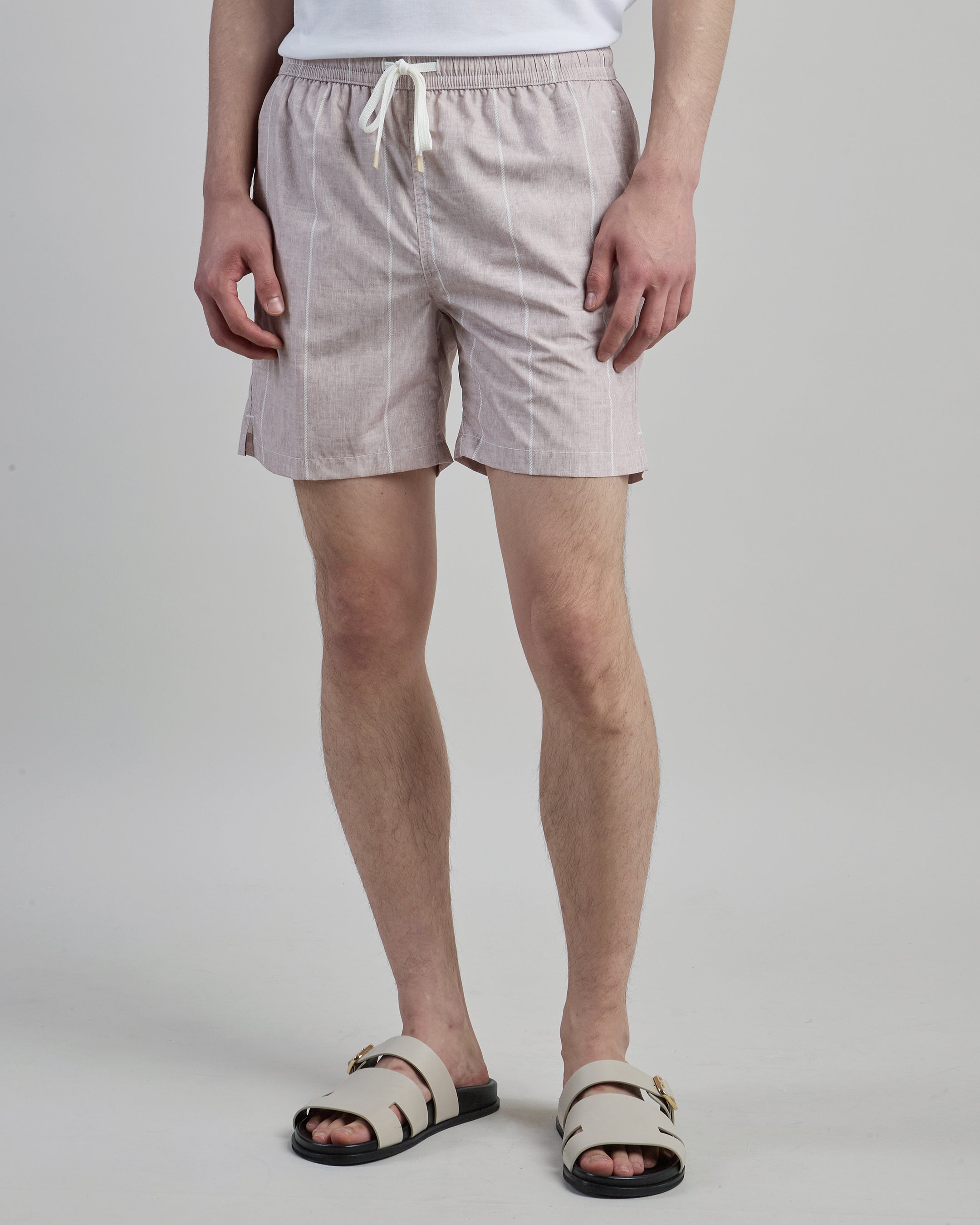 Men's Patterned Technical Fabric Swim Shorts