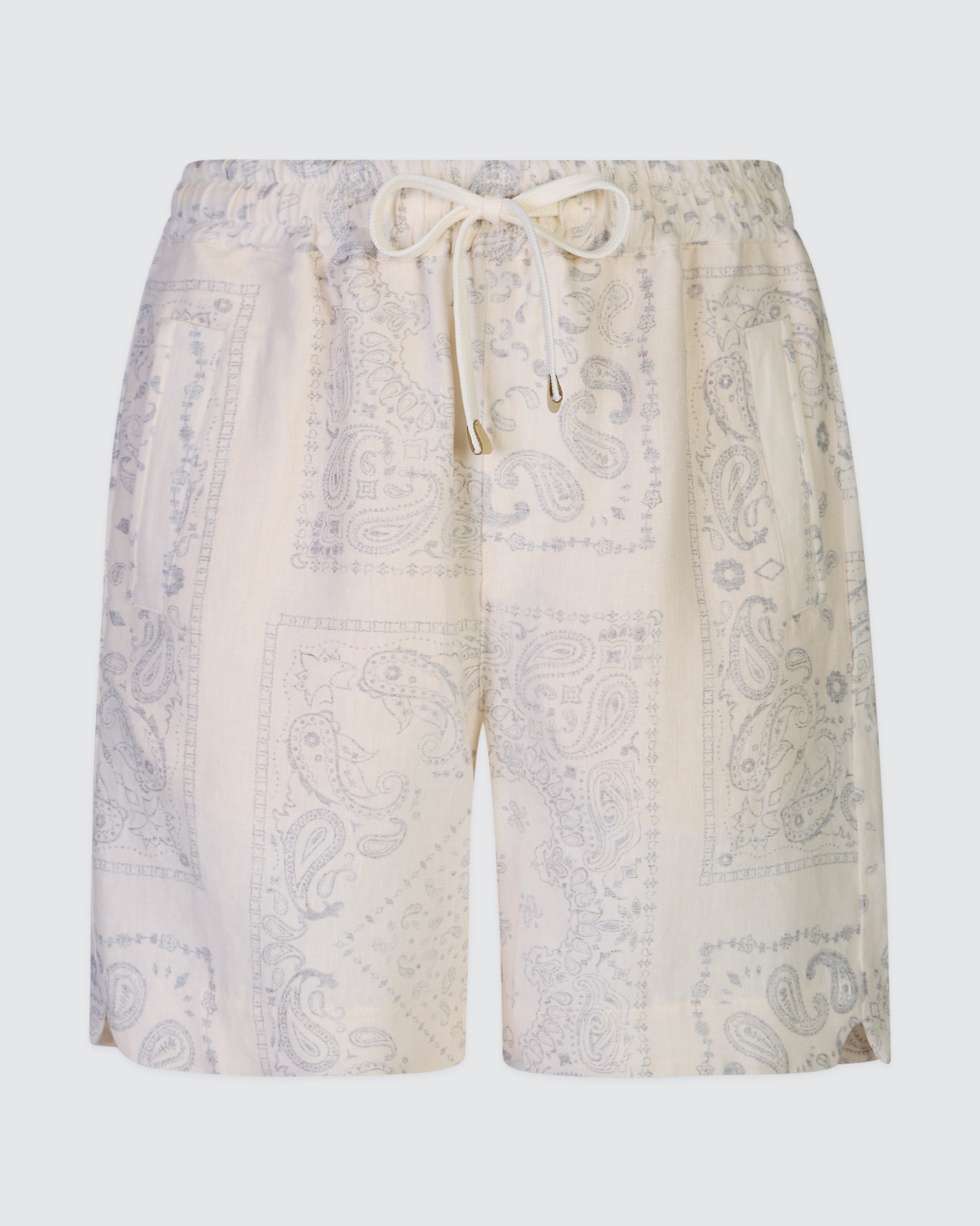 Men's Relaxed Fit 100% Linen Athletic Bermuda Shorts
