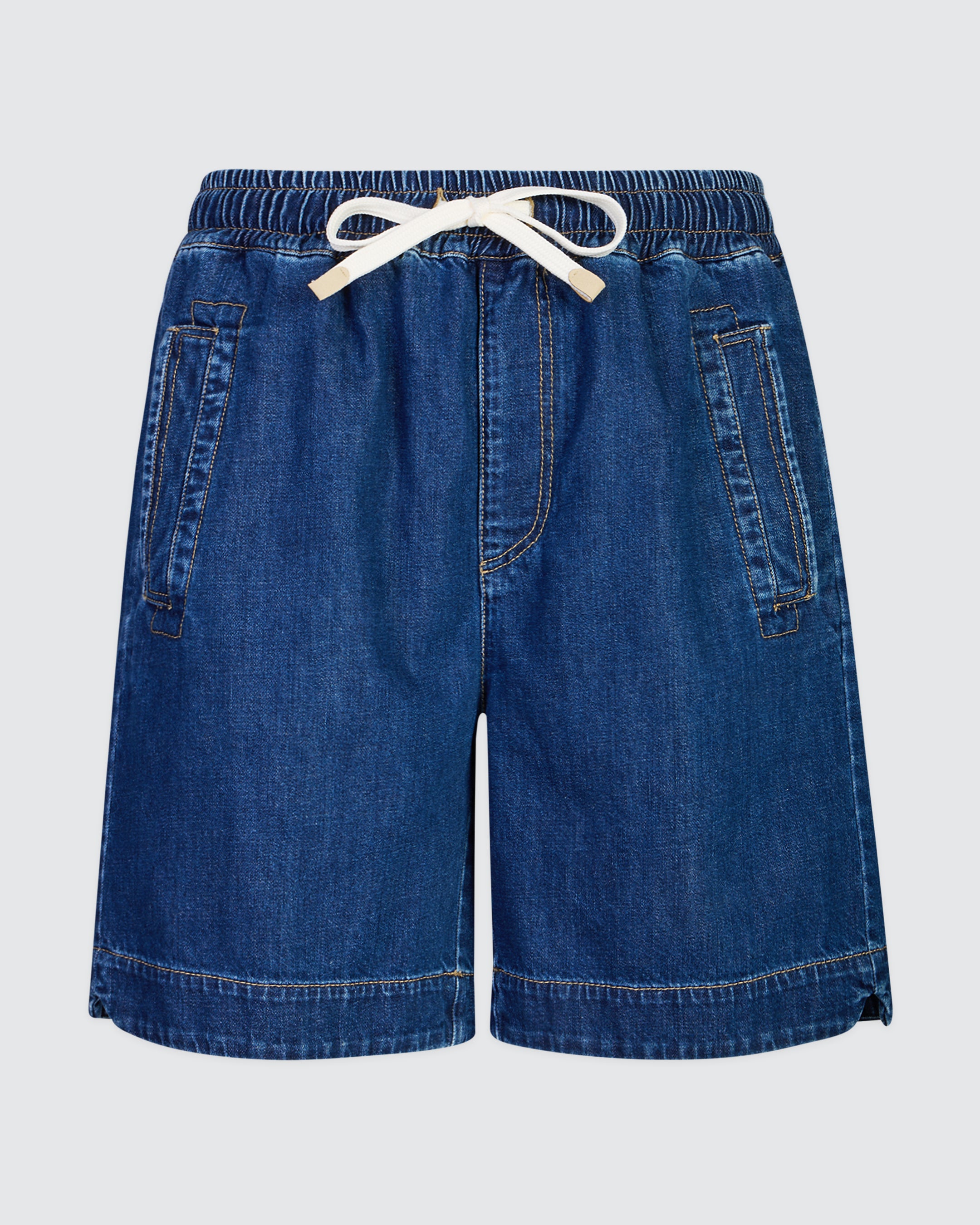 Men's Garment-Dyed Cotton Athletic Bermuda Shorts