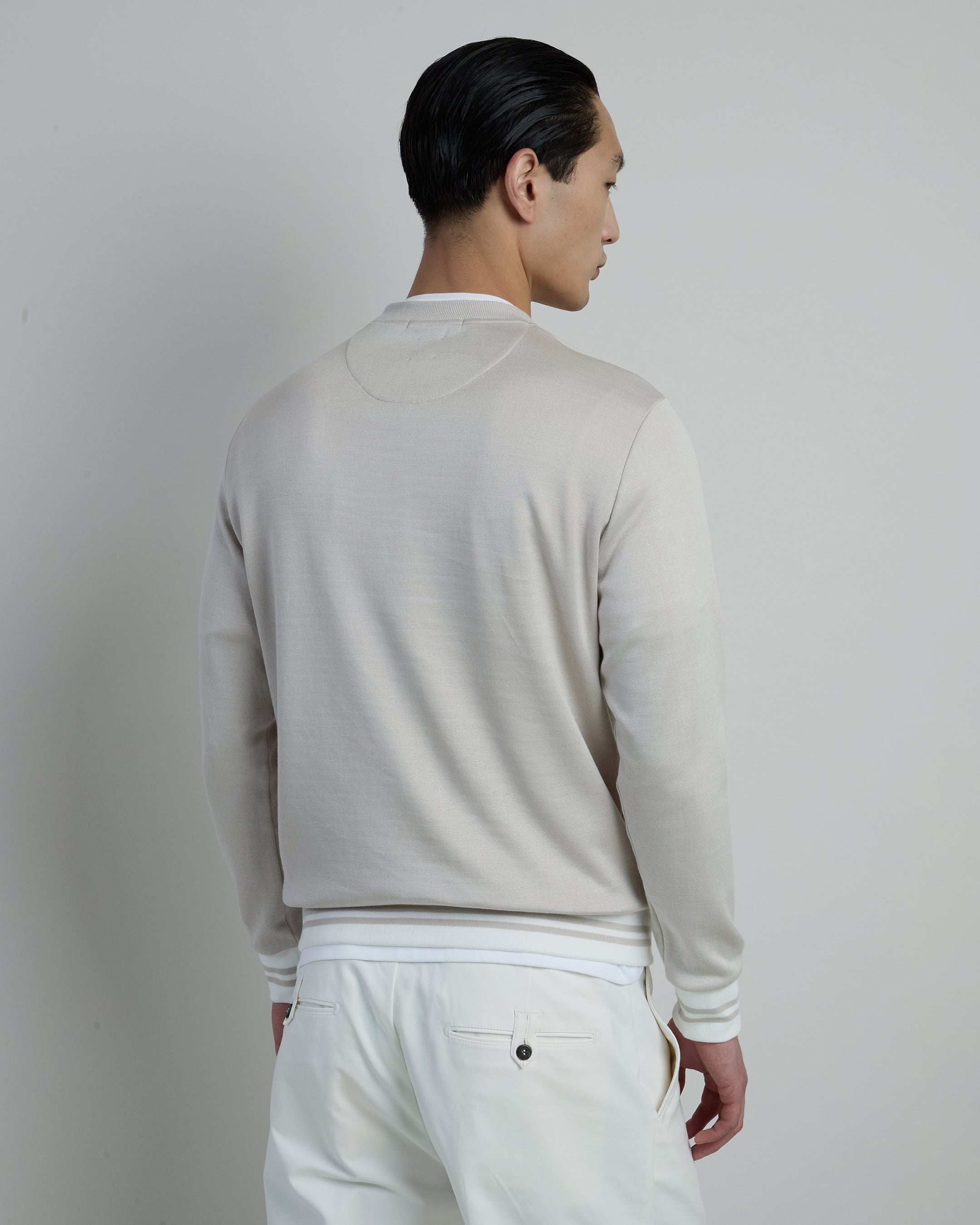 Premium Men's Giza Cotton Jersey Crew Neck Sweatshirt