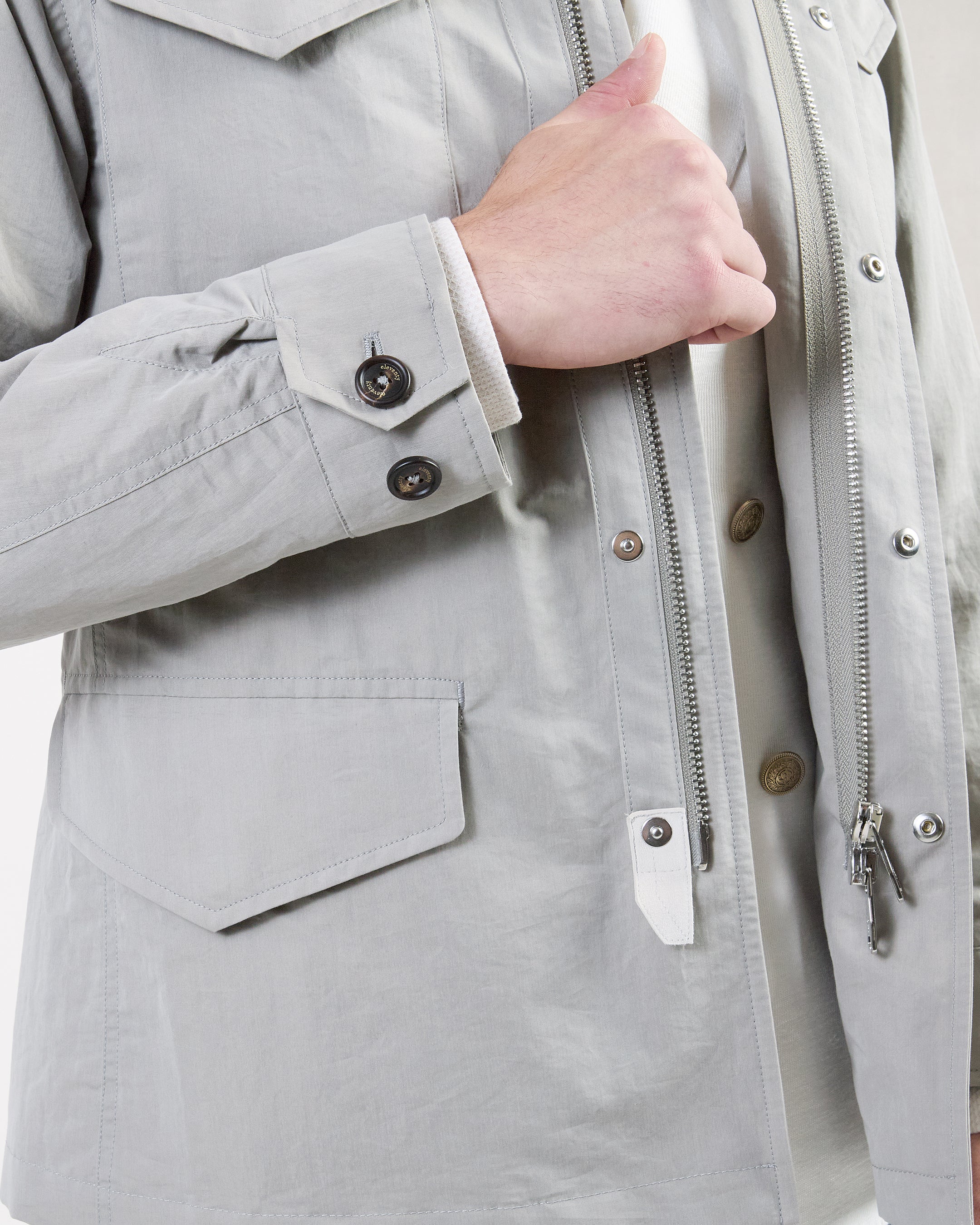 Men's Cotton and Silk Safari Jacket