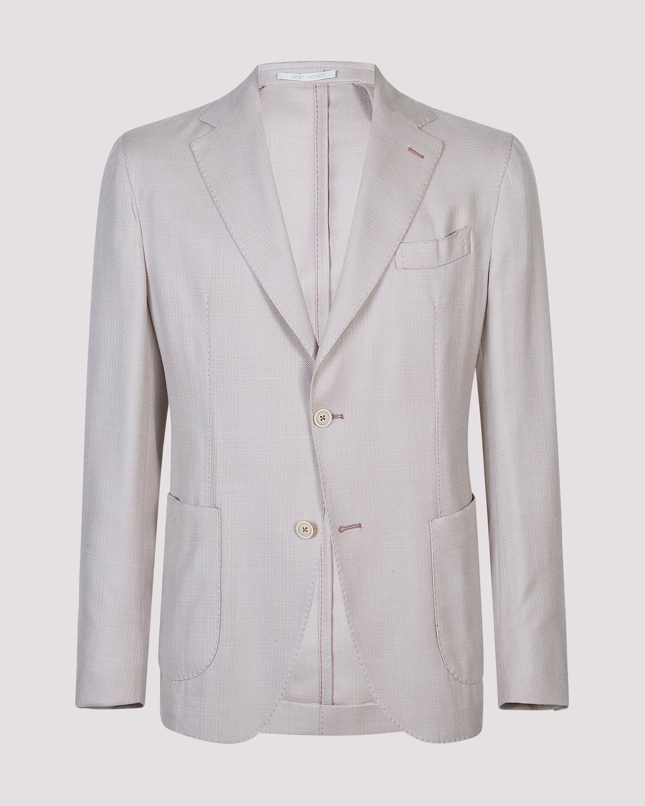 Men's Single-Breasted Cashmere Silk Linen Jacket
