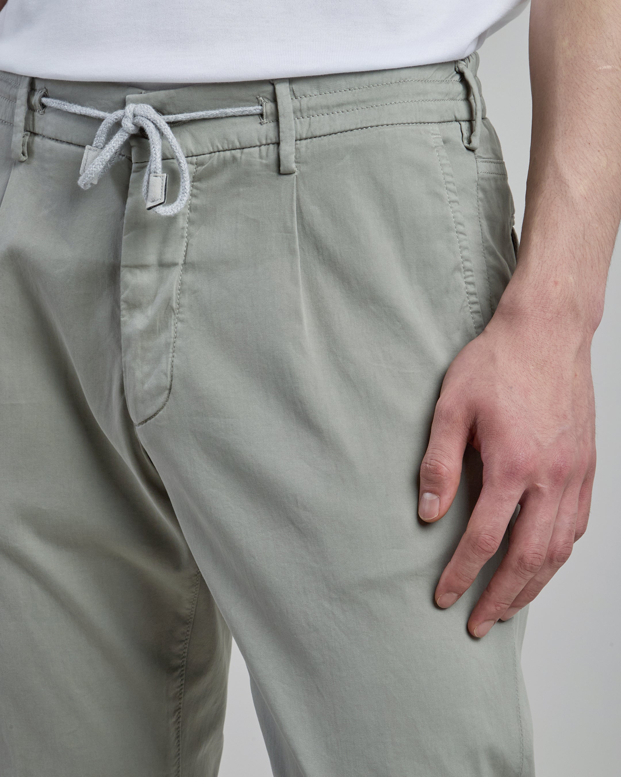Men's Cotton and Silk Jogger Trousers