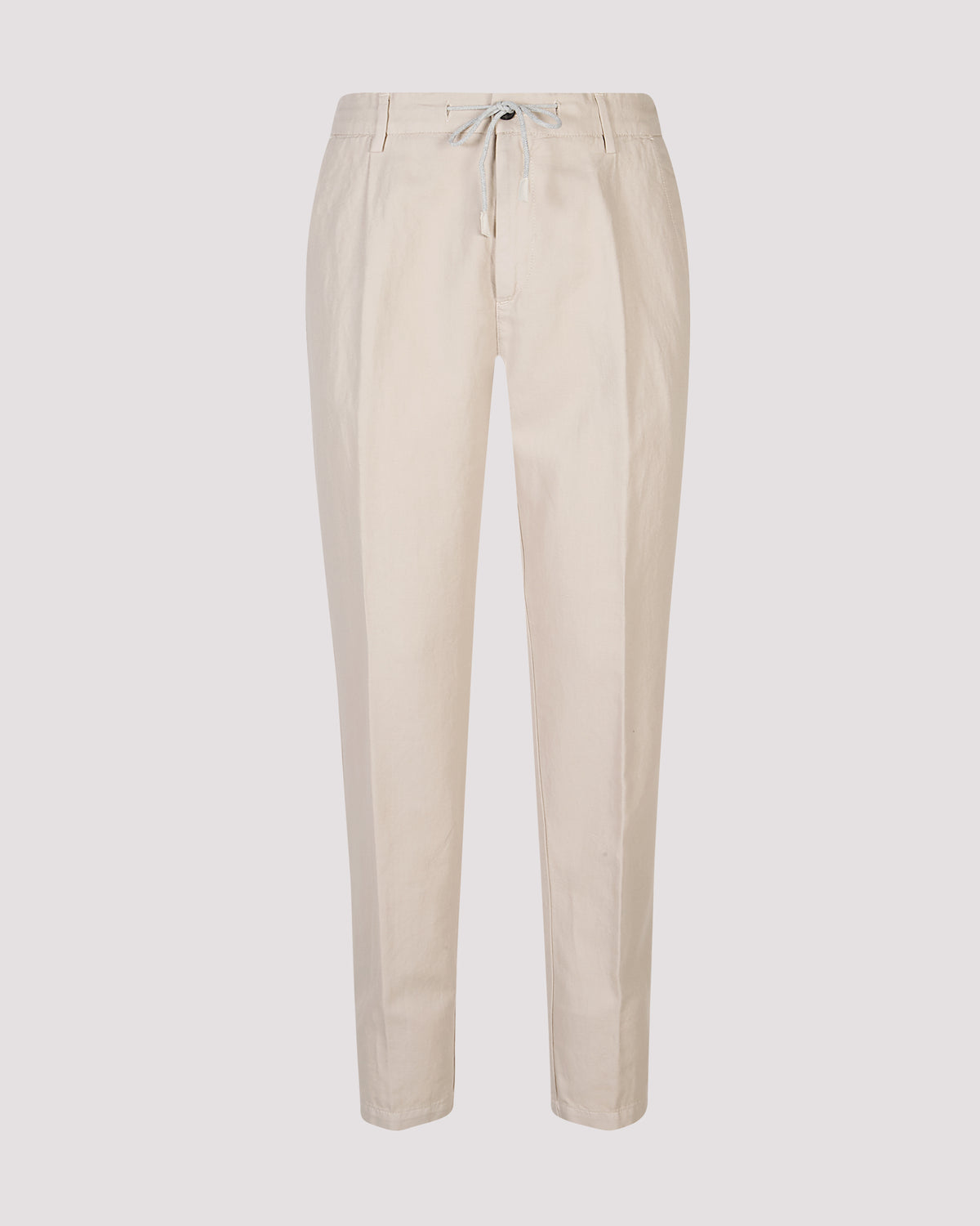 Pantalone Jogger Uomo in Cotone e Lino con Pinces