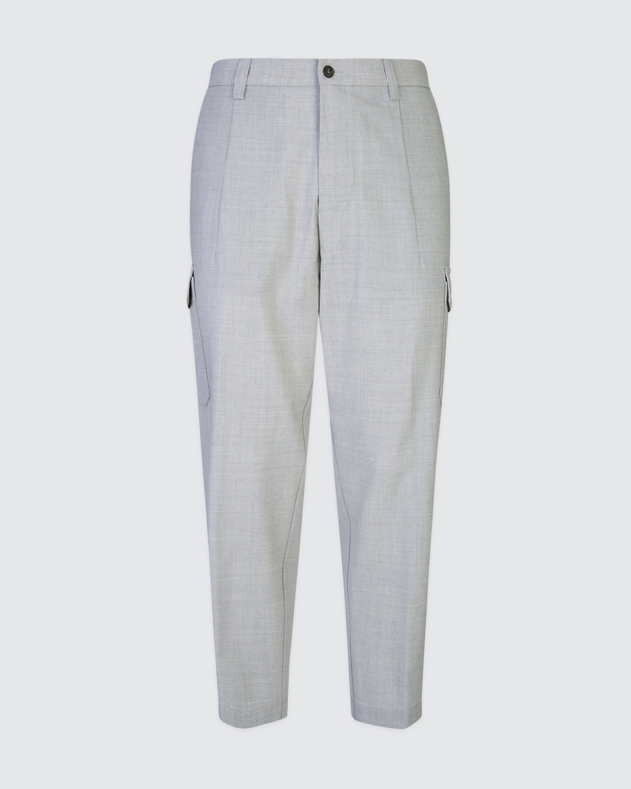 Men's Relaxed Fit Virgin Wool Cargo Trousers