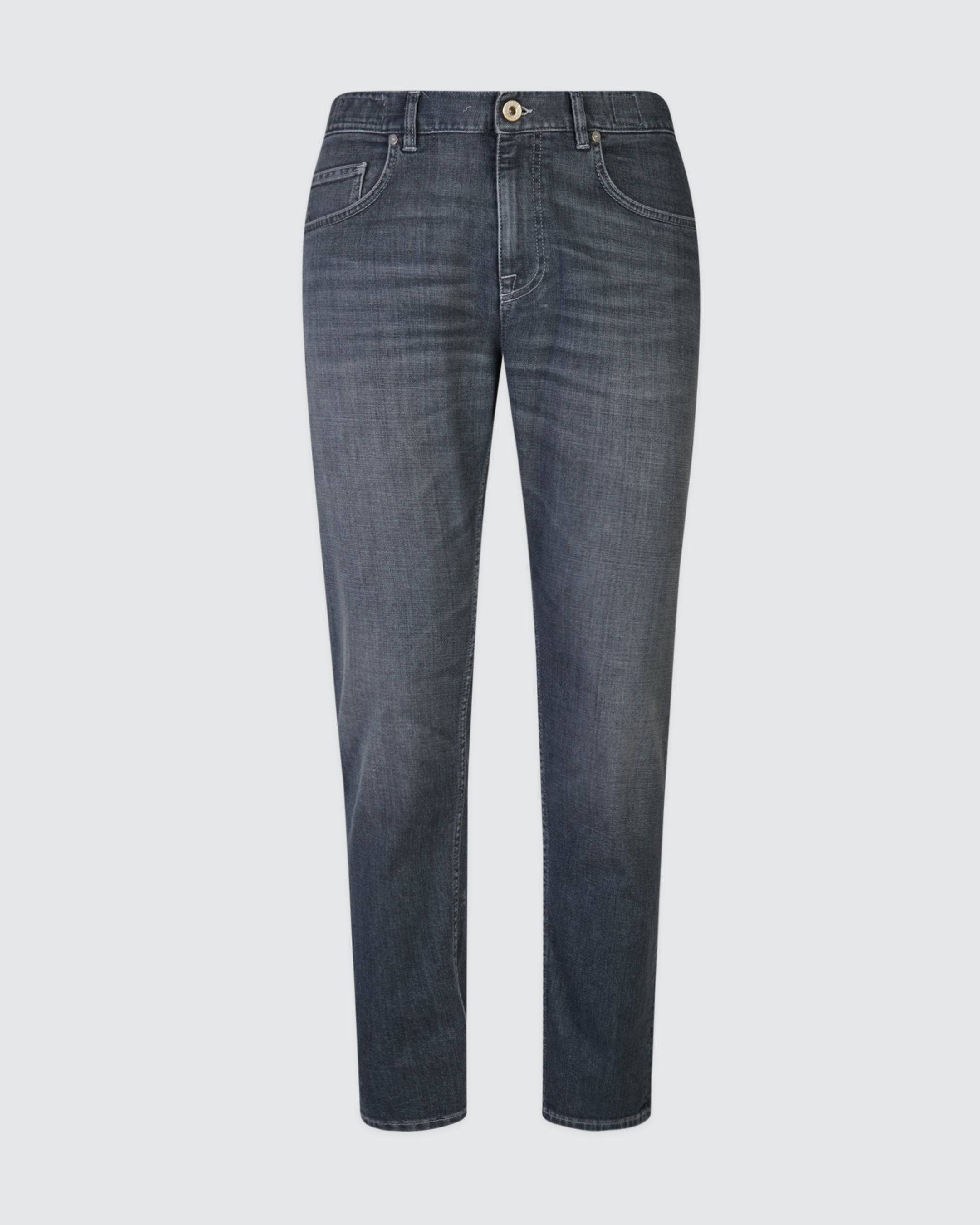 Men's Regular Fit Cotton Denim 5-Pocket Trousers