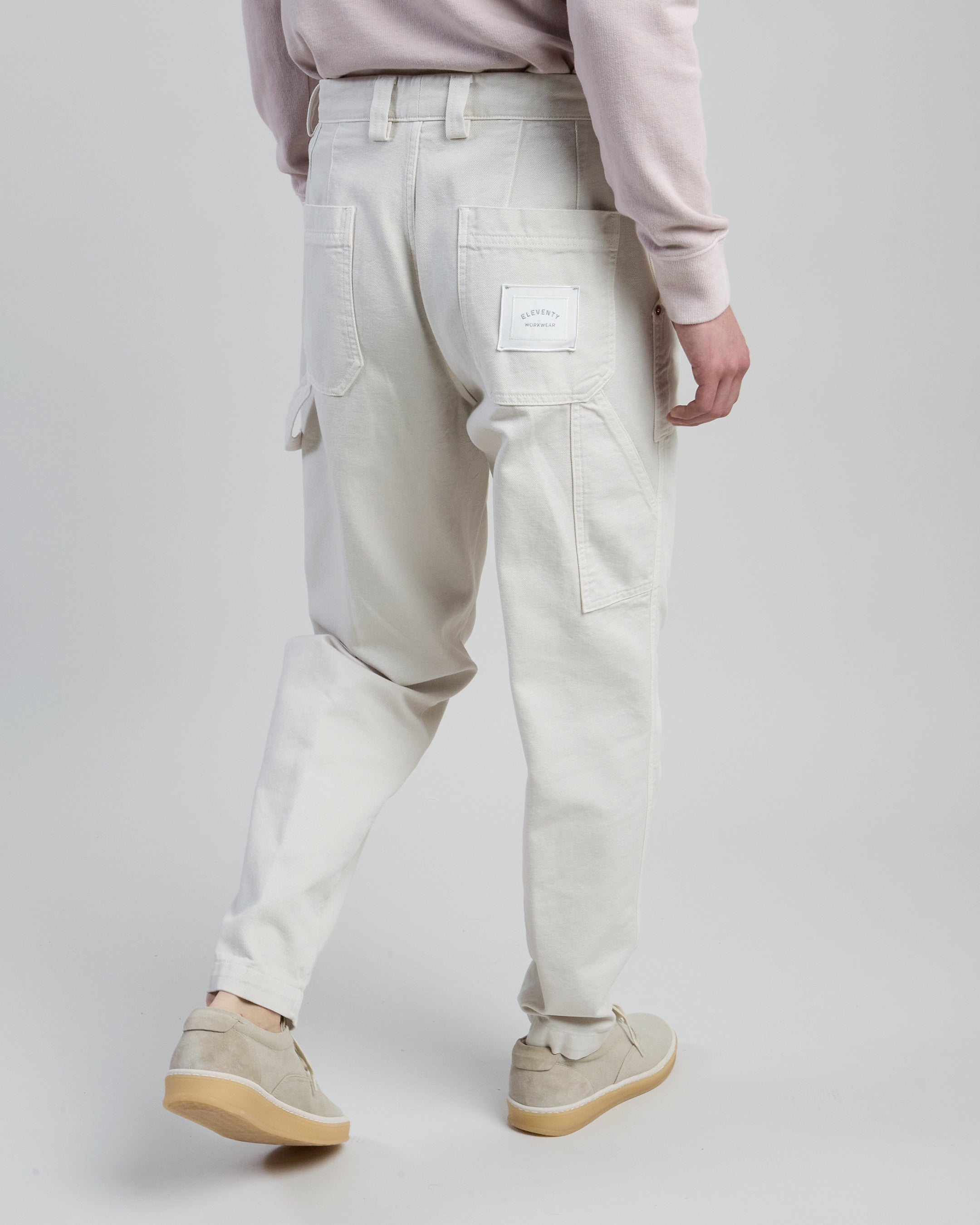 Men's Relaxed Fit Garment-Dyed Cotton Work Trousers