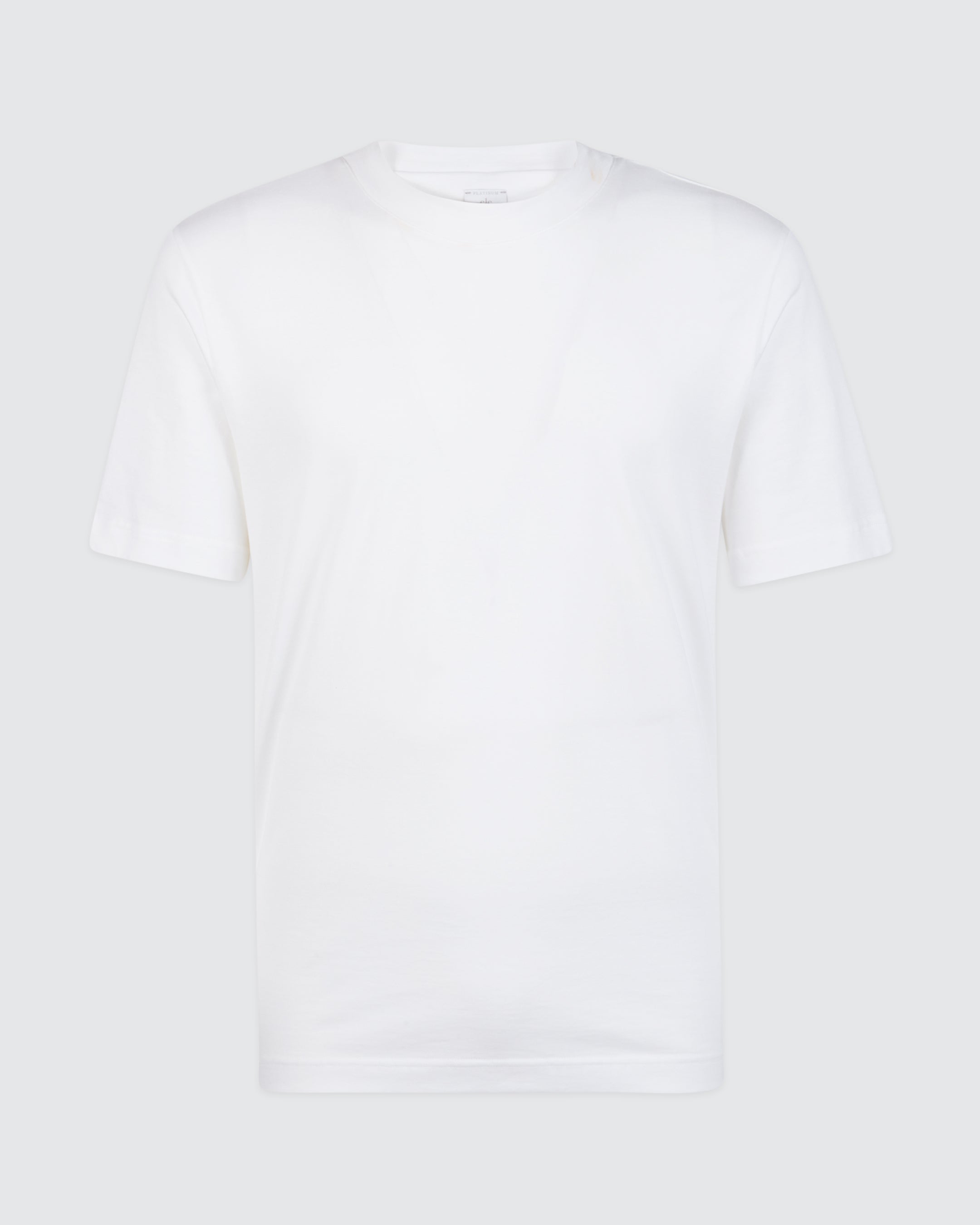 Men's Giza Cotton Crew Neck T-Shirt with High Collar