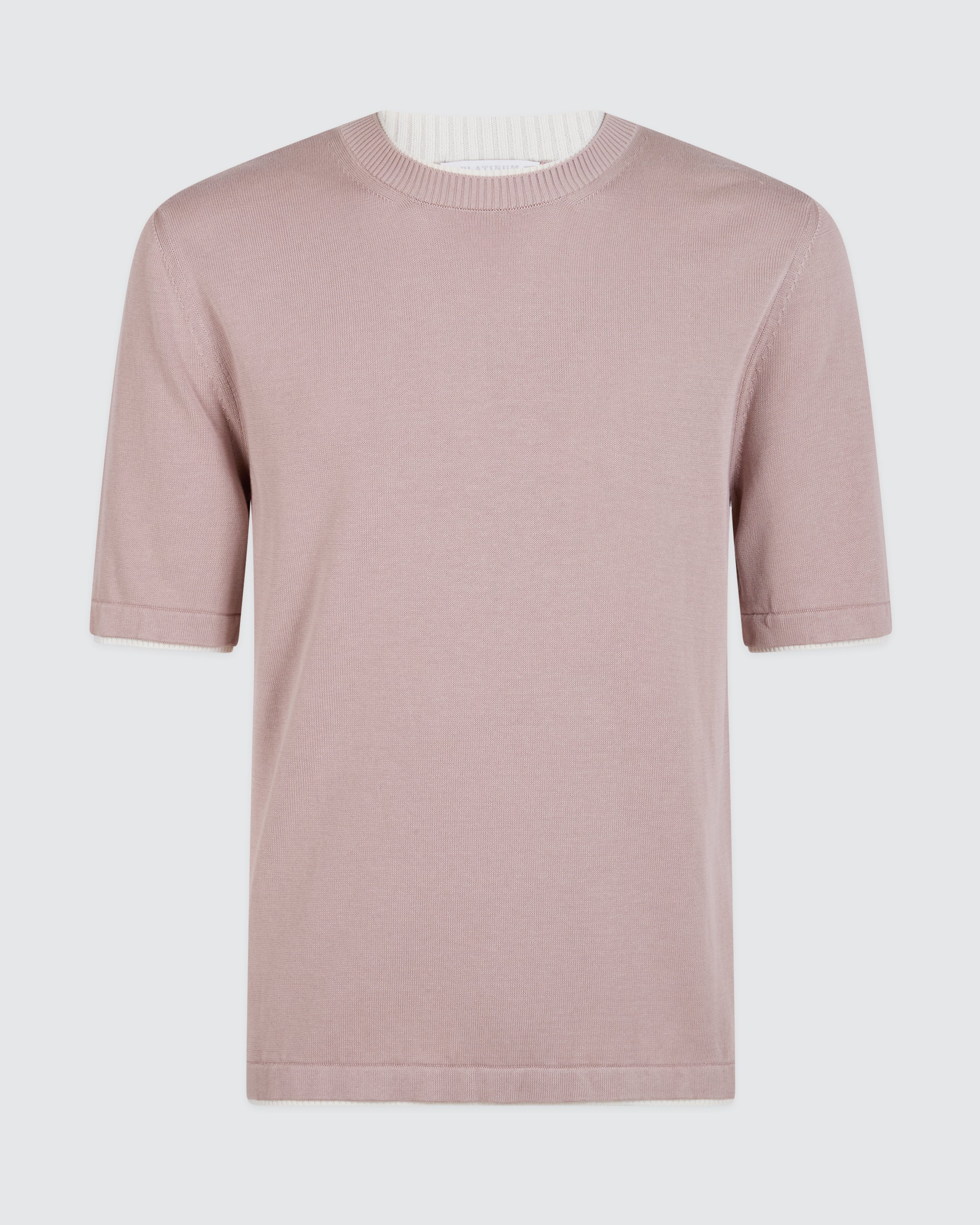 Men's Short Sleeve Crew Neck Cotton Sweater Gauge 16