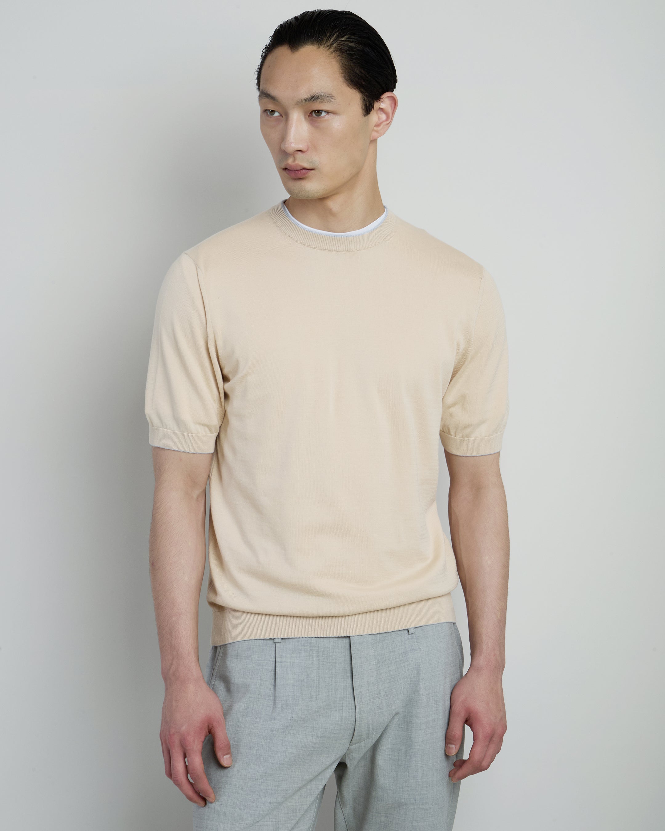 Men's Sea Island Cotton Short Sleeve Crew Neck