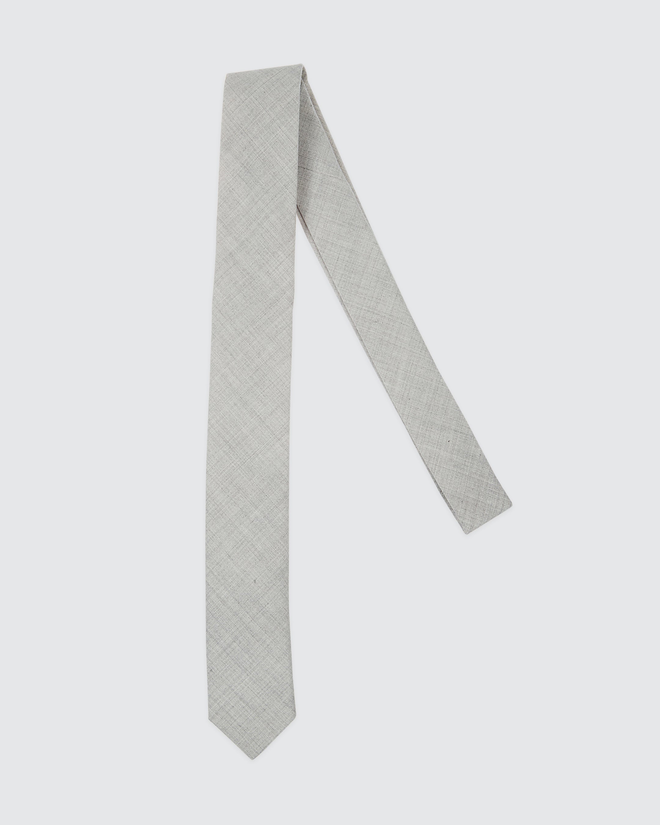 Men's Hand-Sewn Wool Cotton and Silk Blend Tie