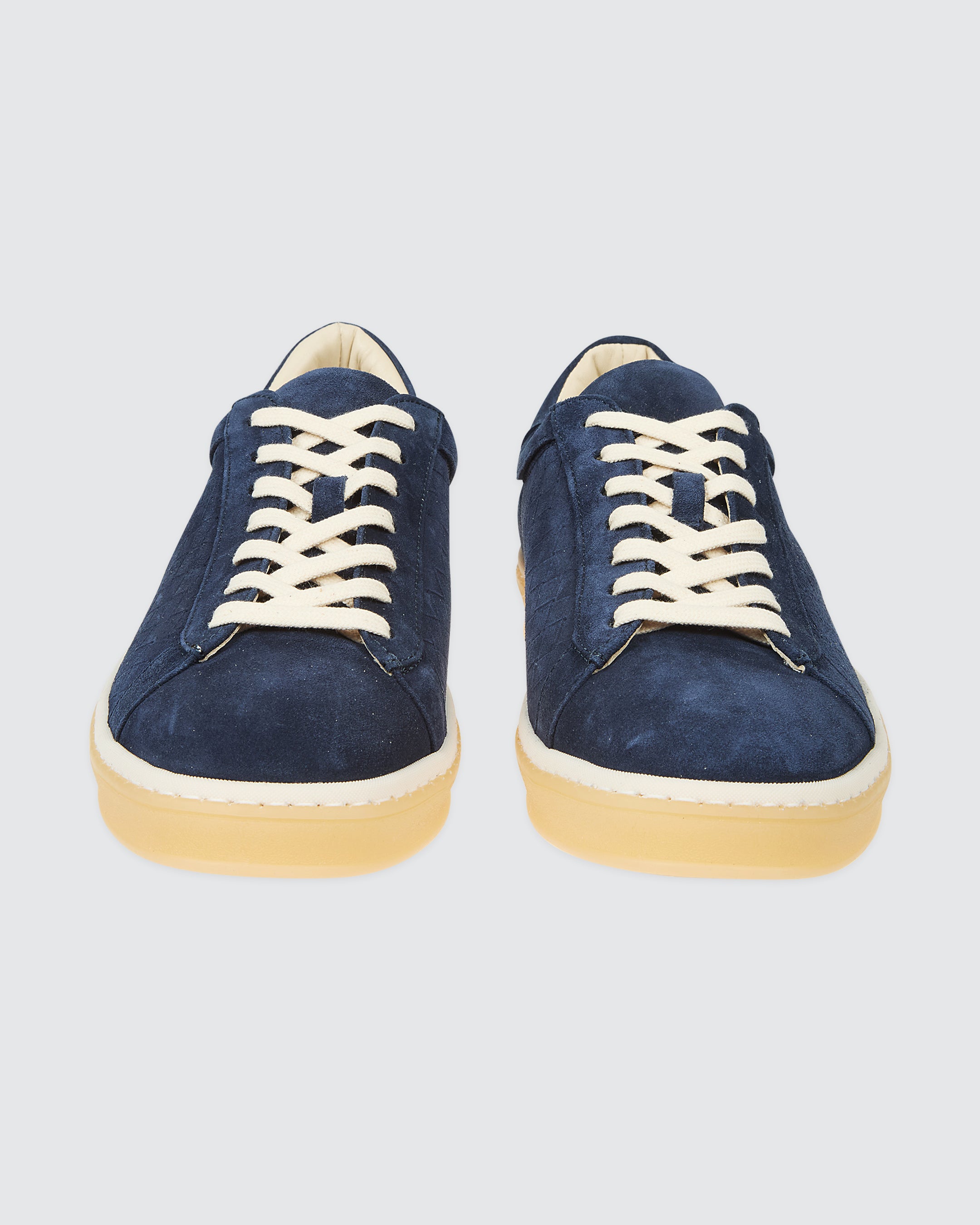 Men's Woven Suede Sneakers with 3D Texture