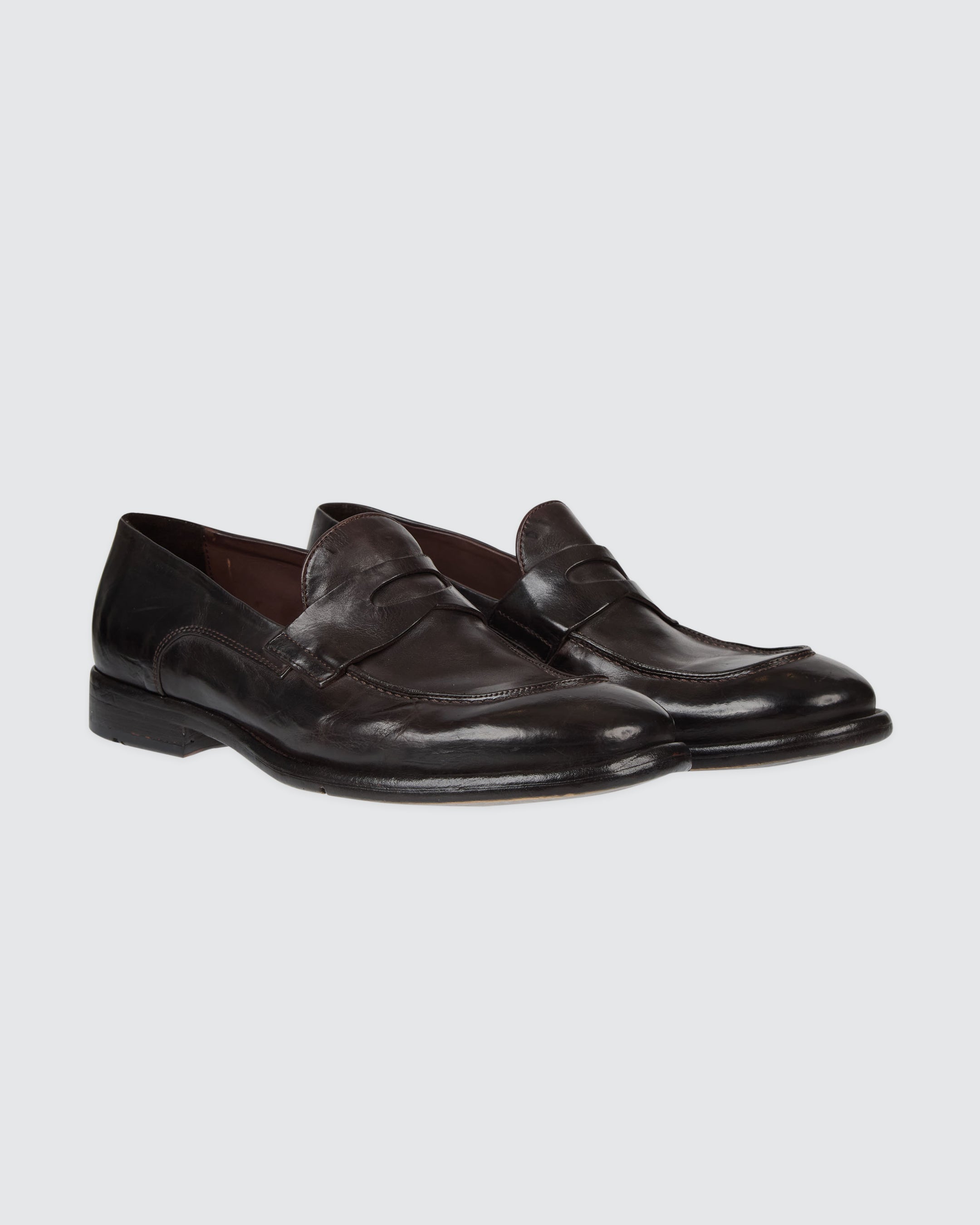 Men's Hand-Dyed Calfskin Leather Moccasin Shoes