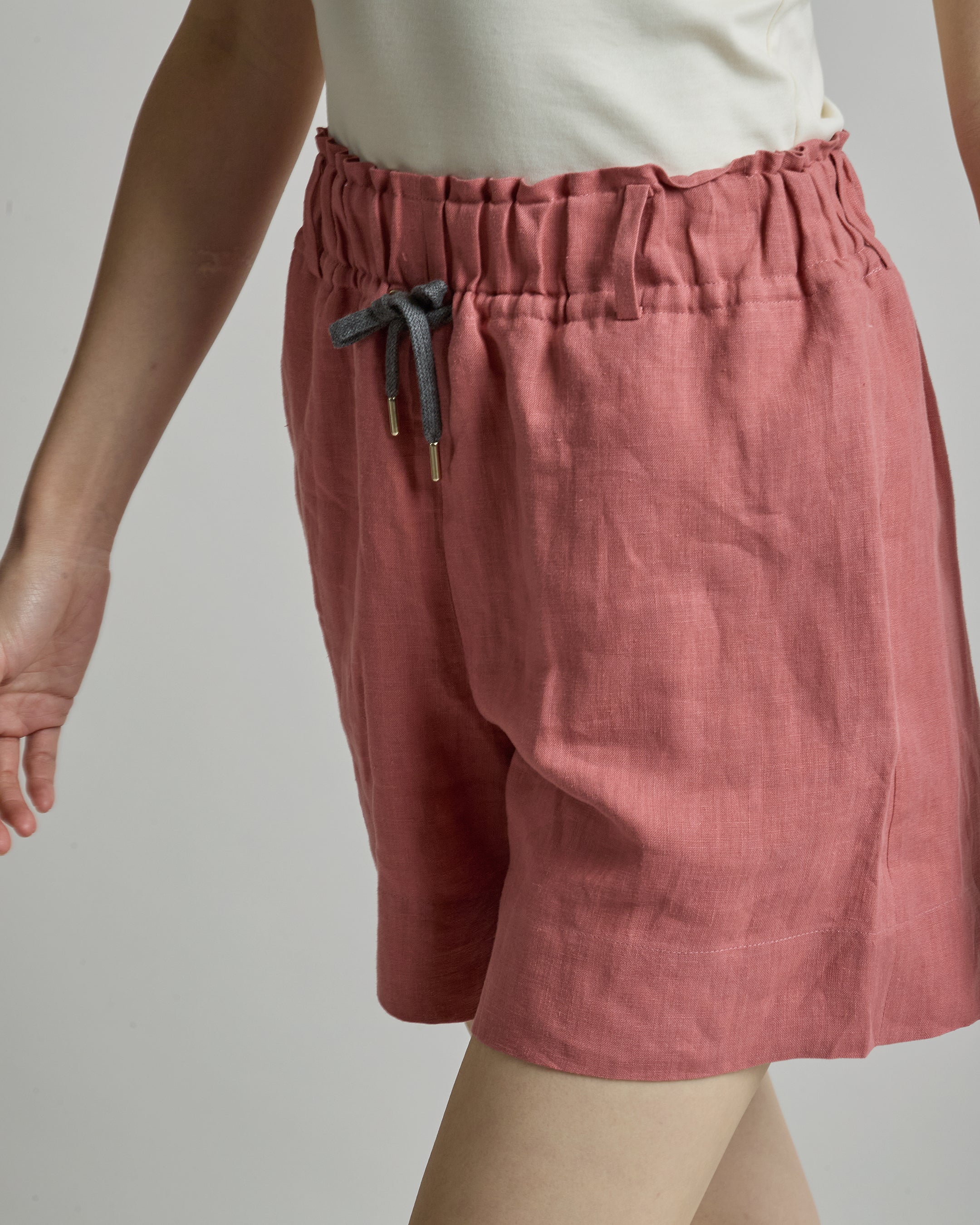 Bermuda in 100% Lino con Coulisse da Donna
