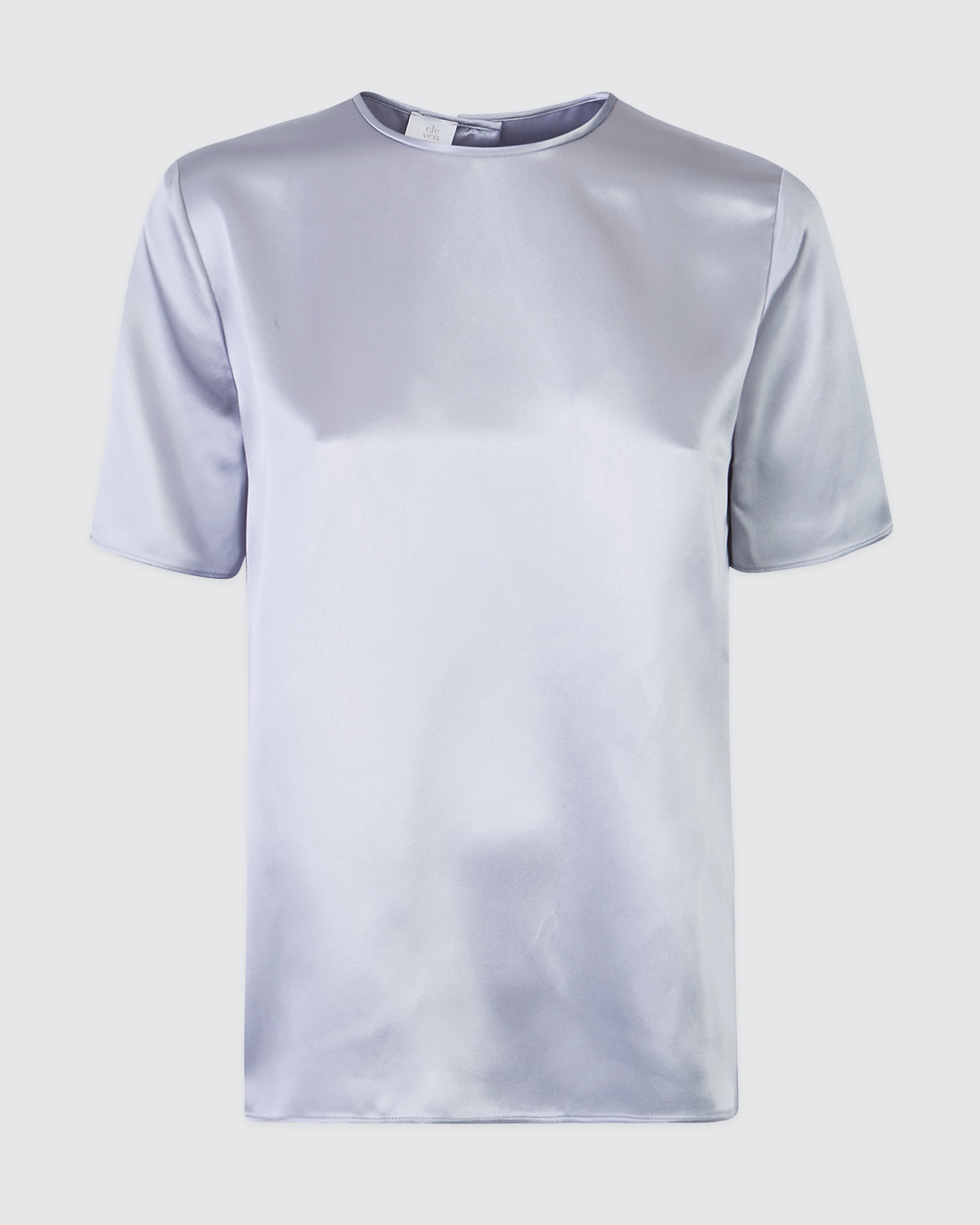 Women's Short Sleeve Crew Neck Double Silk T-Shirt