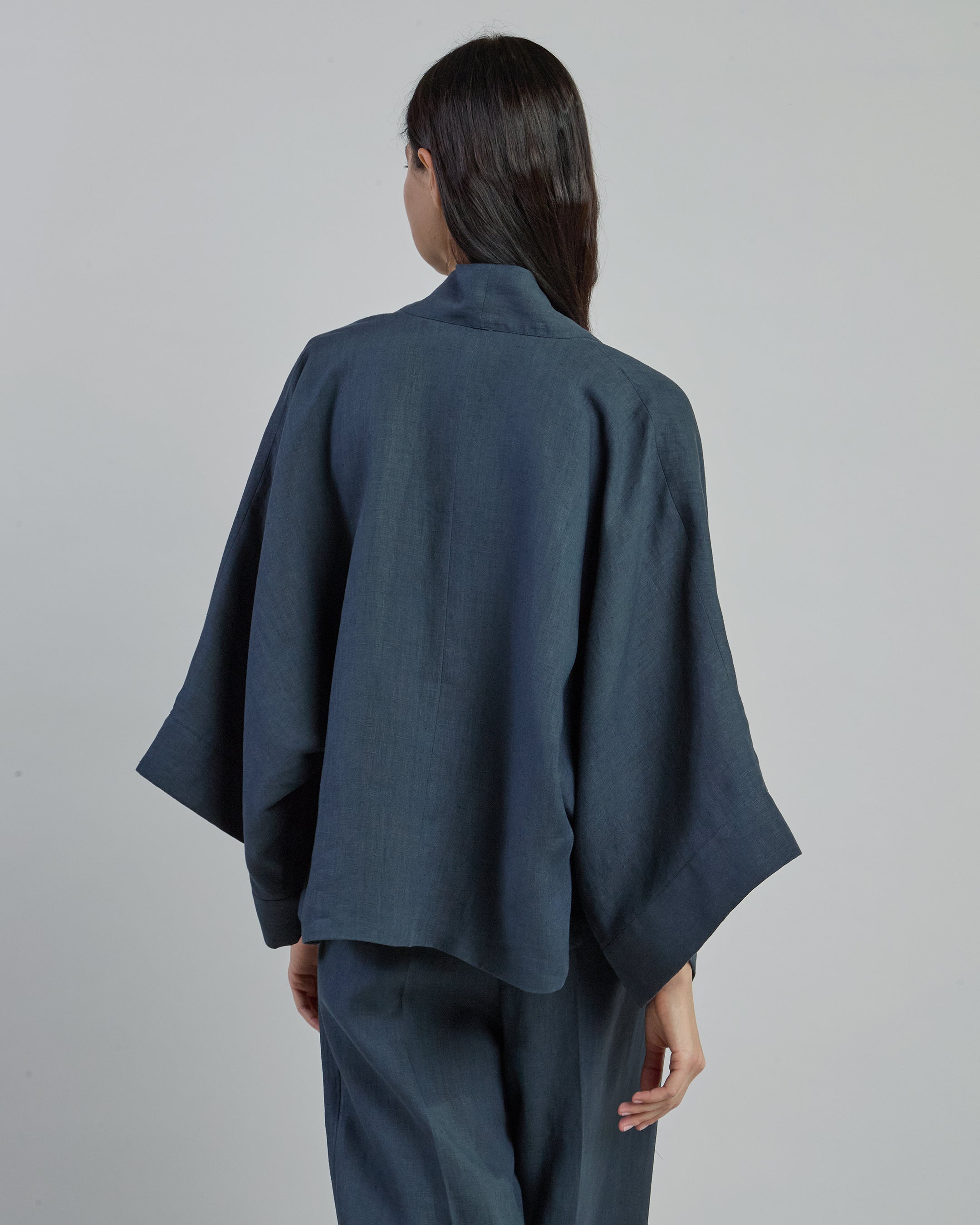 Women's Short Linen Kimono in Exclusive Colors