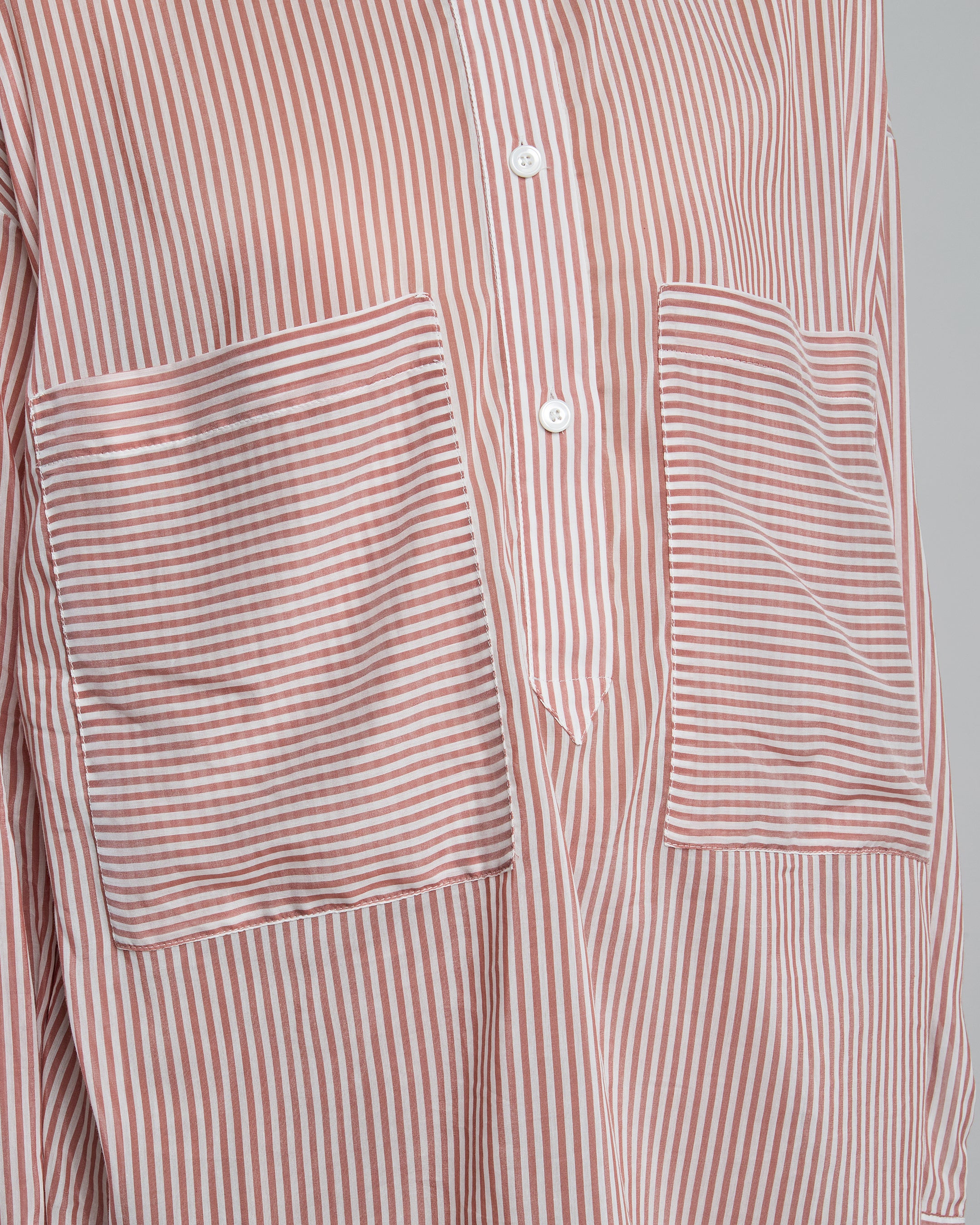 Women's Striped Silk and Cotton Voile Oversized Shirt