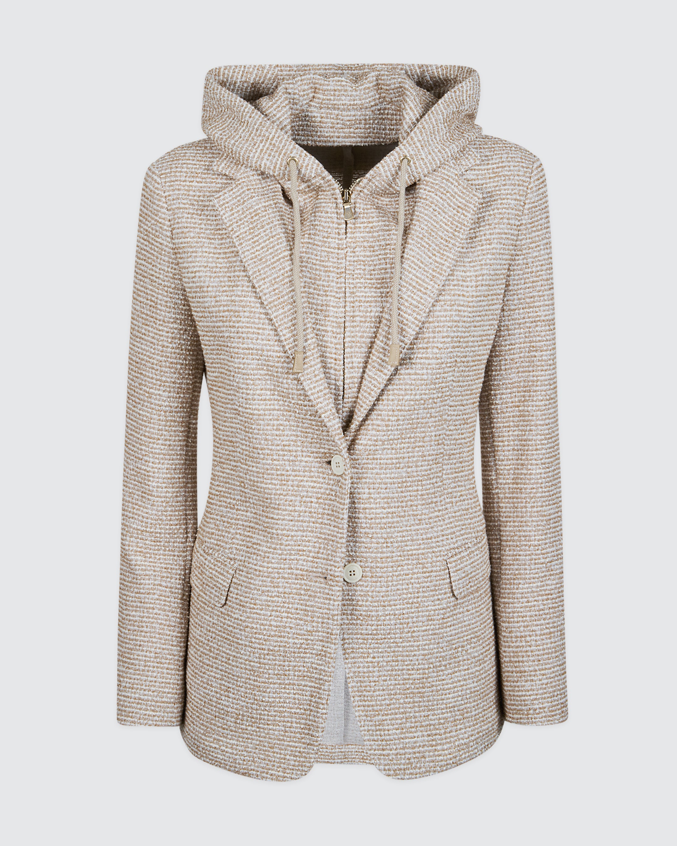 Women's Single-Breasted Stretch Cotton Jacket