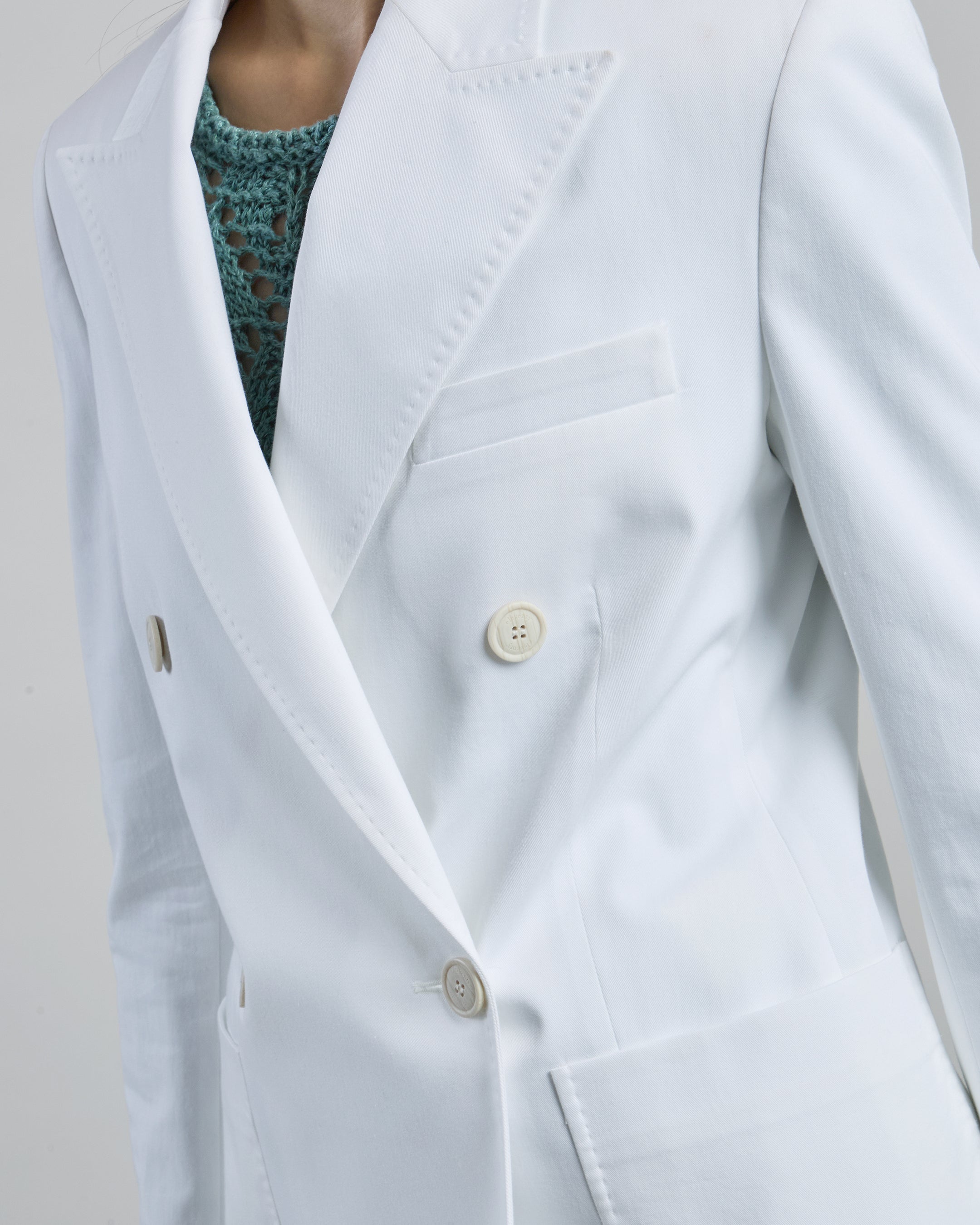 Women's Double-Breasted Stretch Cotton Jacket