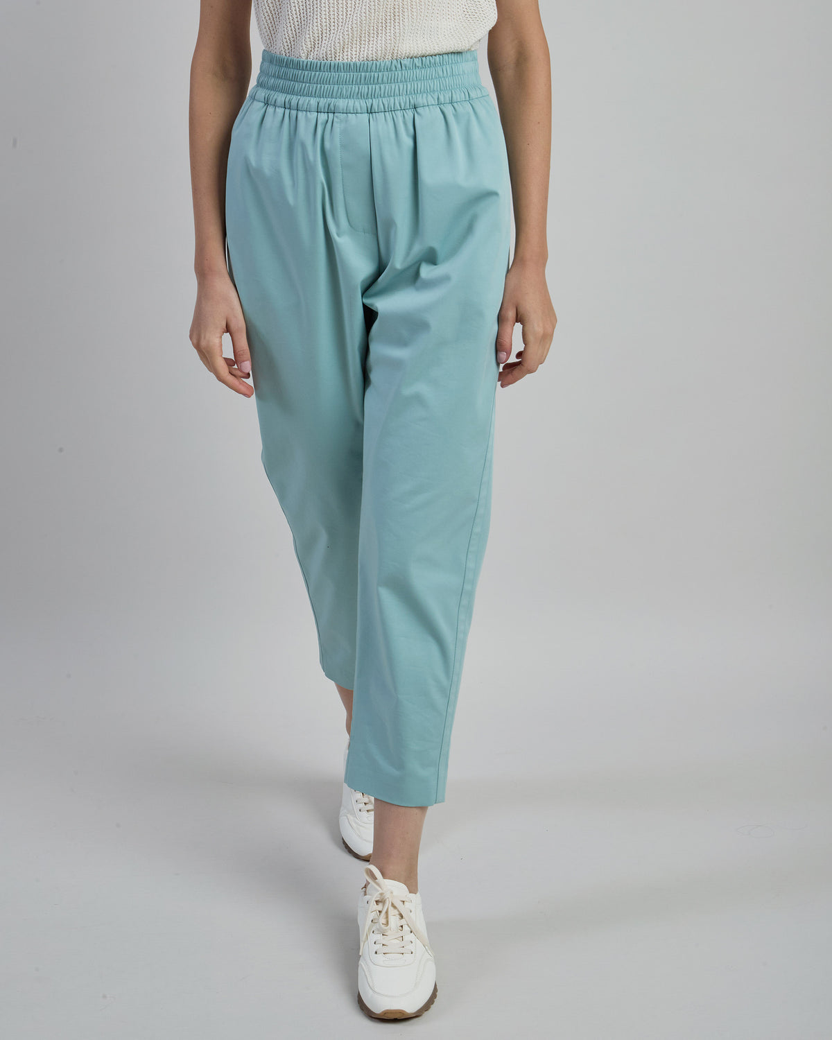 Pantalone Donna in Cotone e Lyocell con Elastico