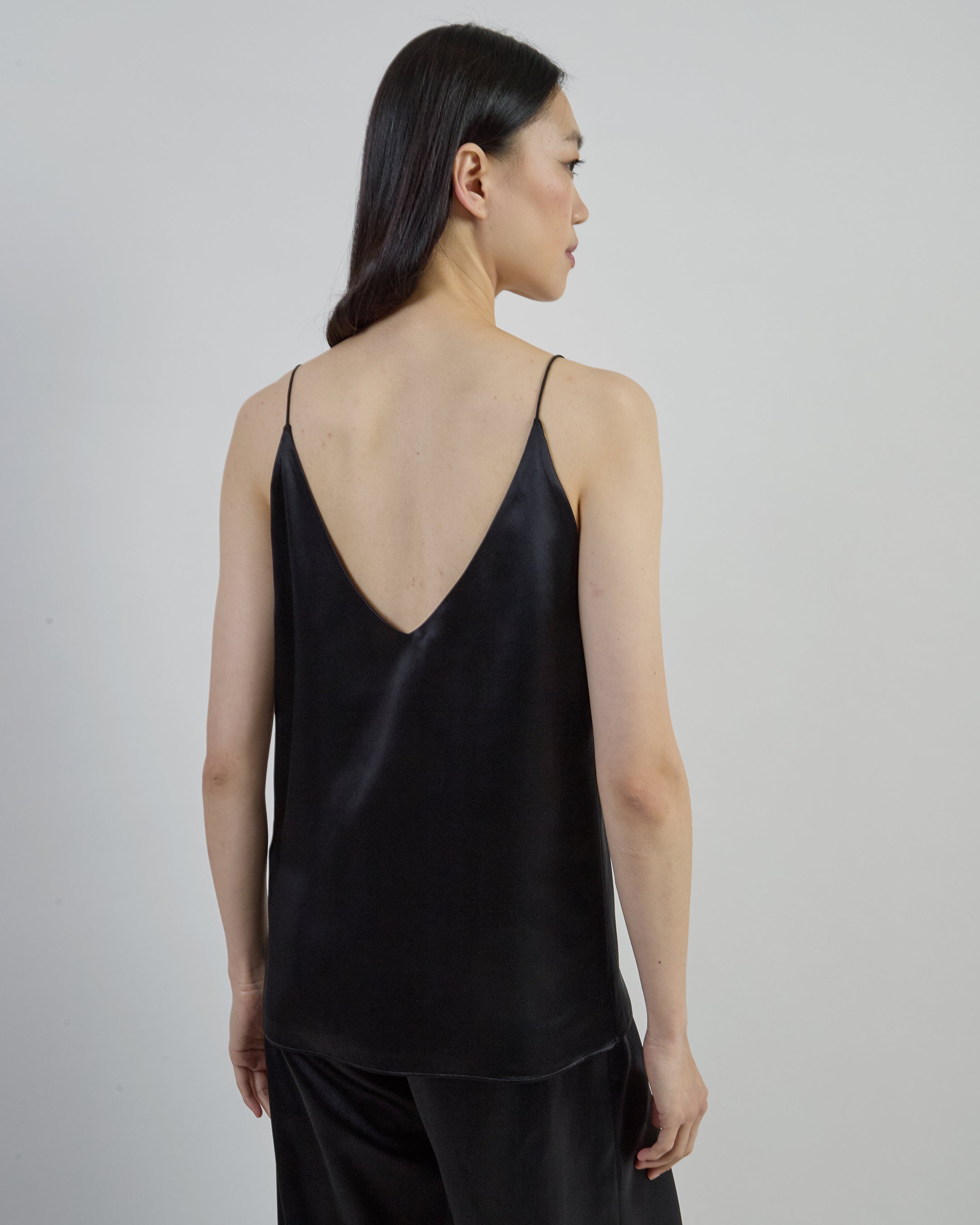 Premium Women's V-Neck Double Silk Satin Camisole
