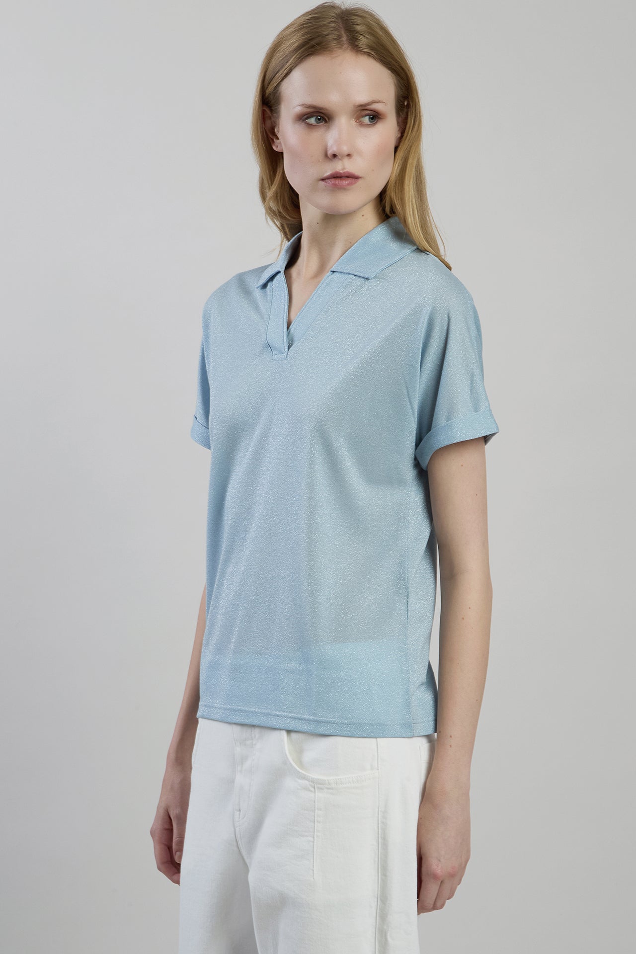 Women's Metallic Jersey Polo Shirts and T-Shirts