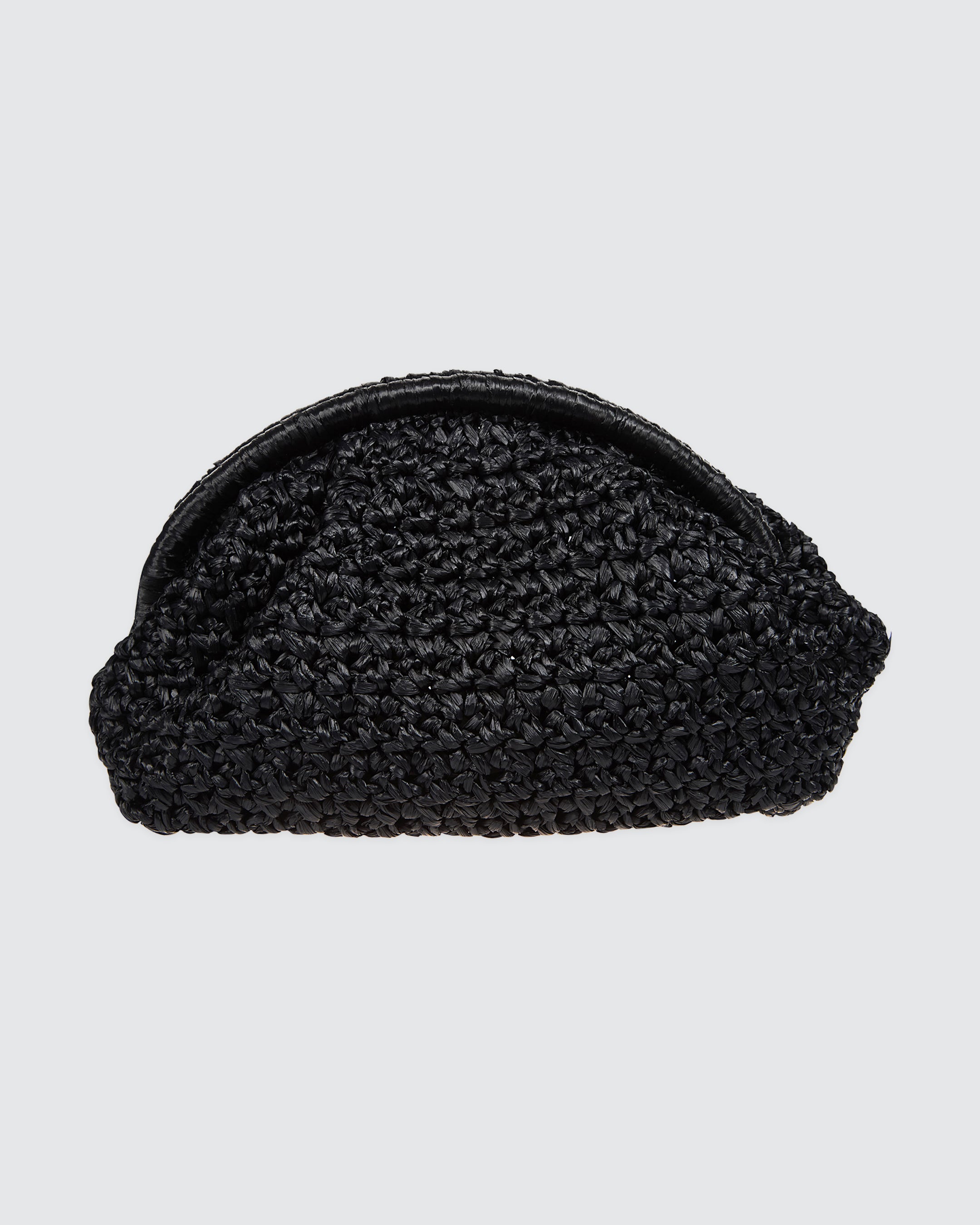 Borsa Clutch in Rafia Naturale Lavorata a Mano