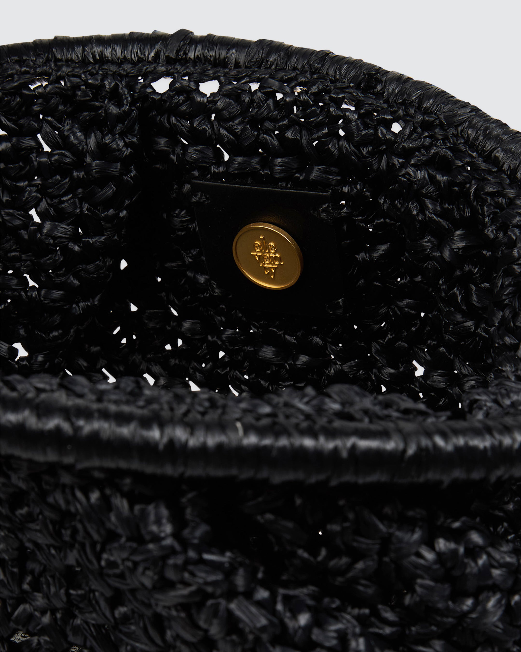 Hand-Woven Natural Raffia Clutch Bag for Women
