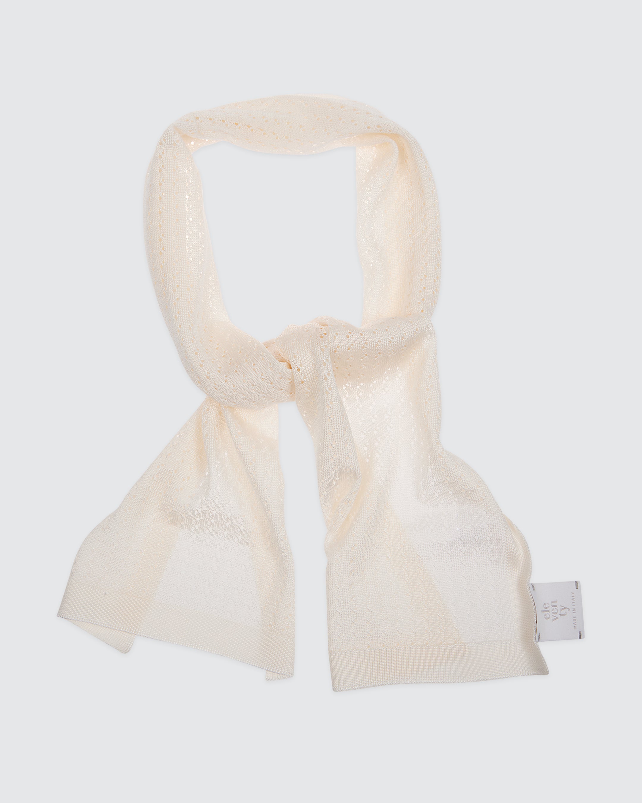 Women's Silk Knit Scarf in Pure Breathable Fabric