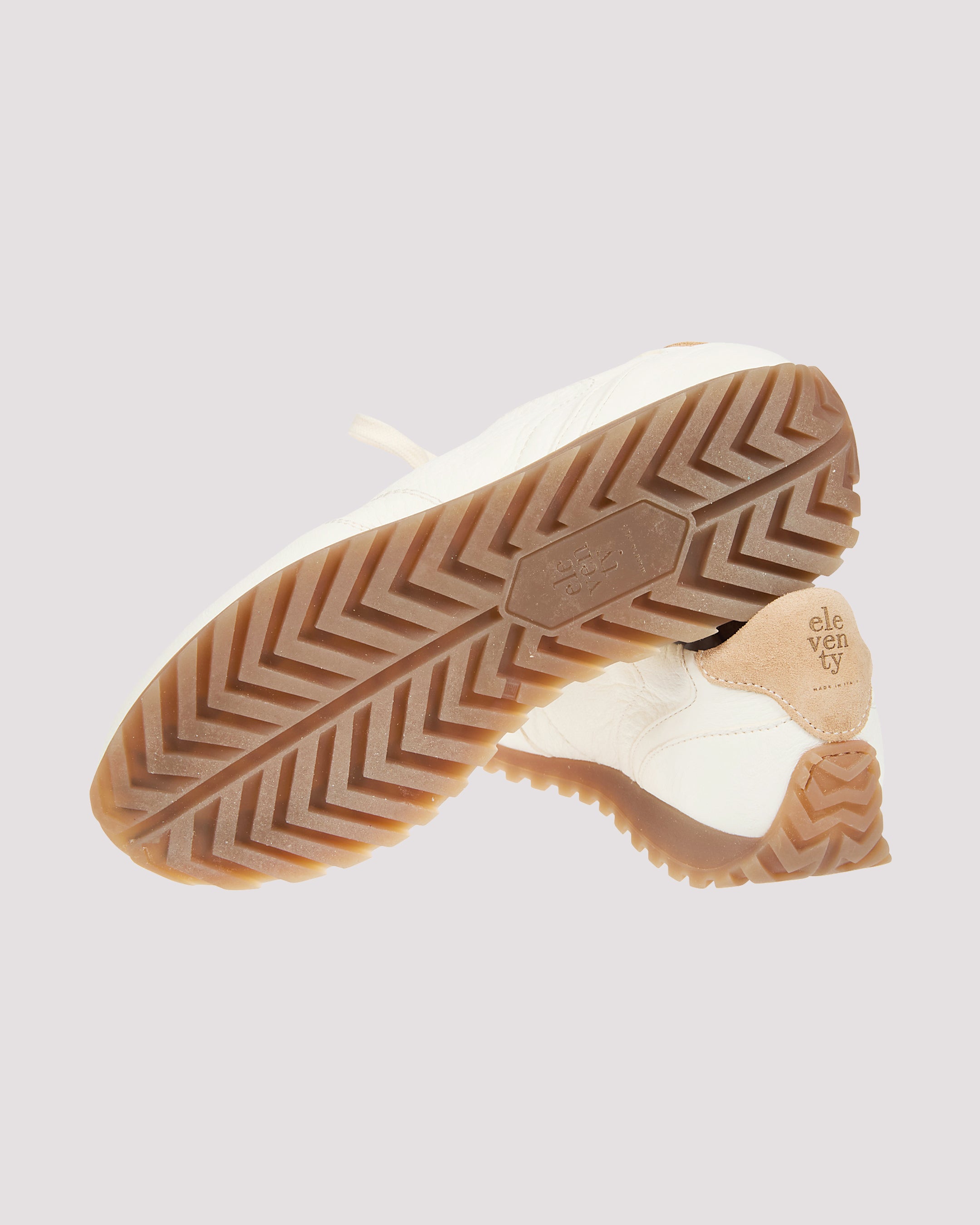 Women's deerskin and suede low-top sneakers