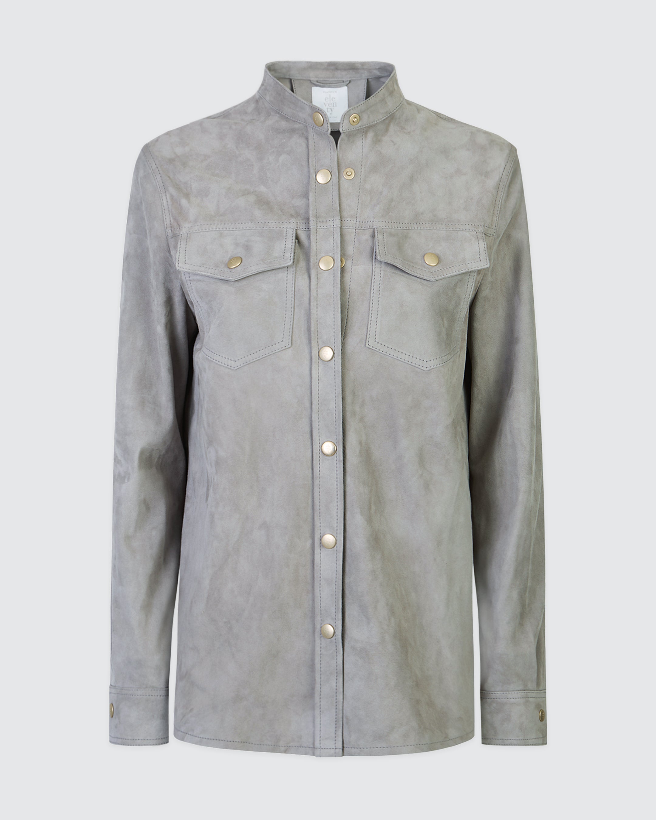 Women's Lightweight Lambskin Suede Western-Style Shirt