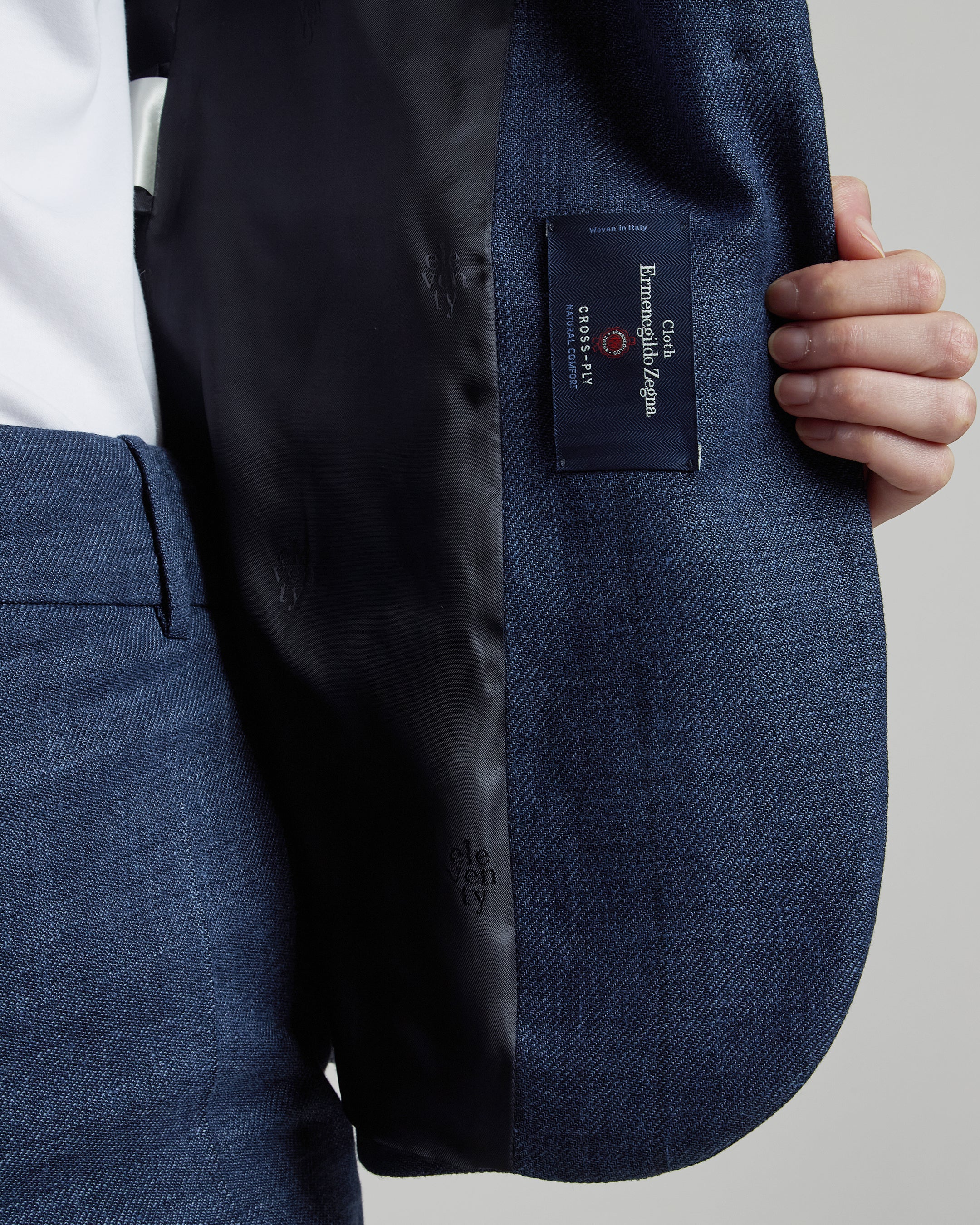 Women's Single-Breasted Linen, Wool and Silk Jacket