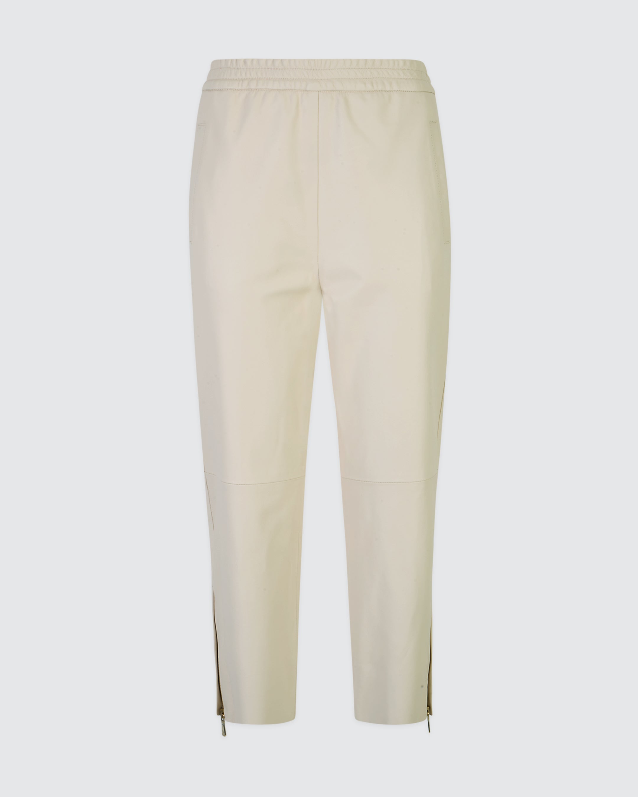 Women's Cropped Plongé Nappa Leather Trousers